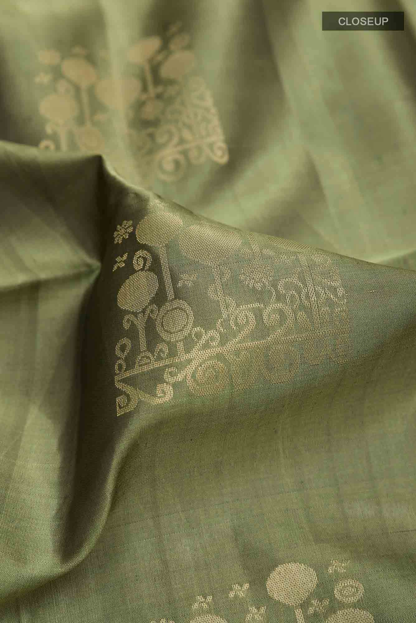 Mehandi Green Soft Silk Saree