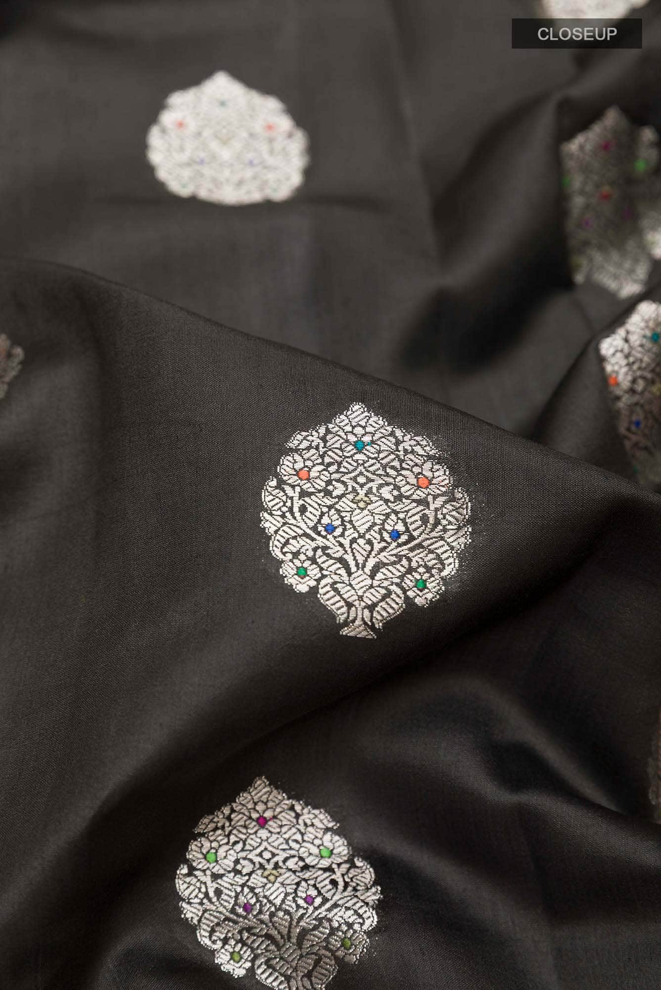 Black Banarasi Saree