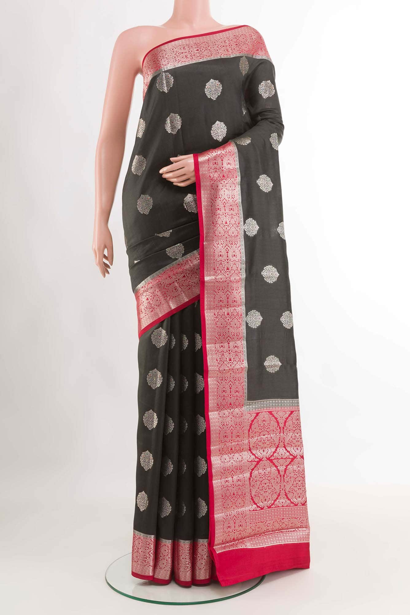 Black Banarasi Saree