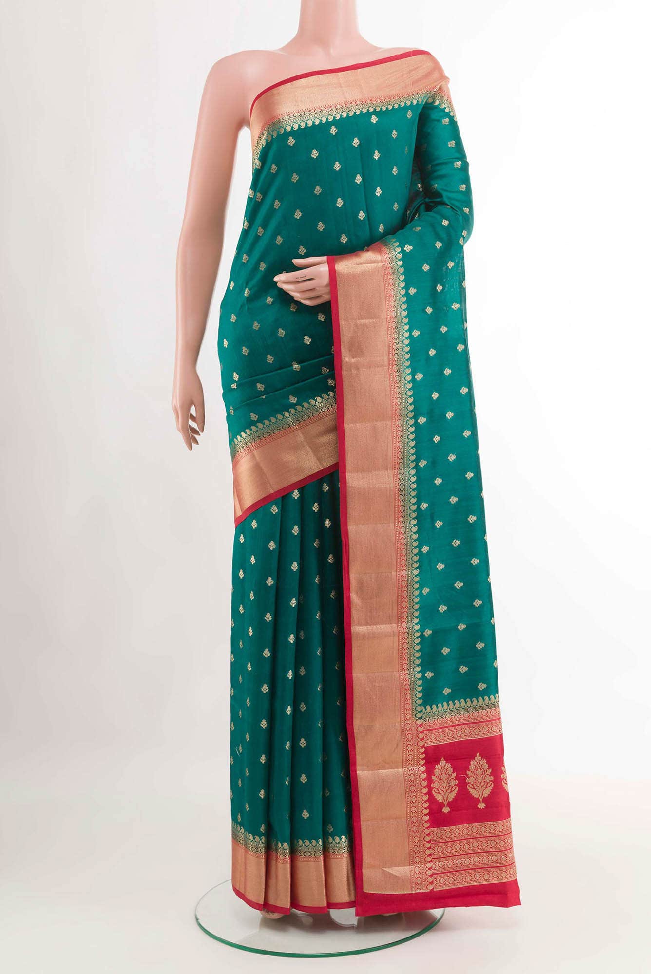 Green Banarasi Saree