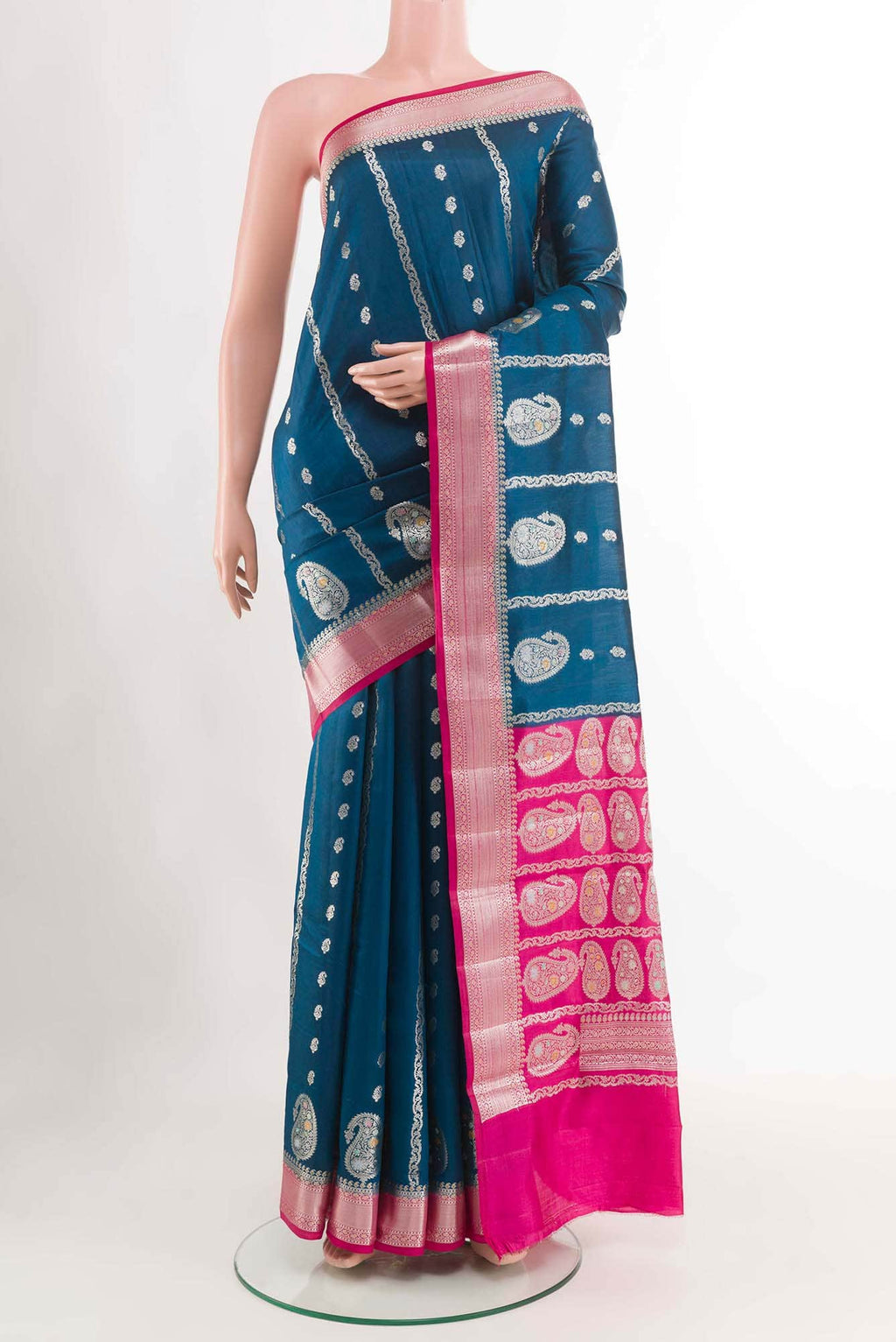 Blue Banarasi Saree