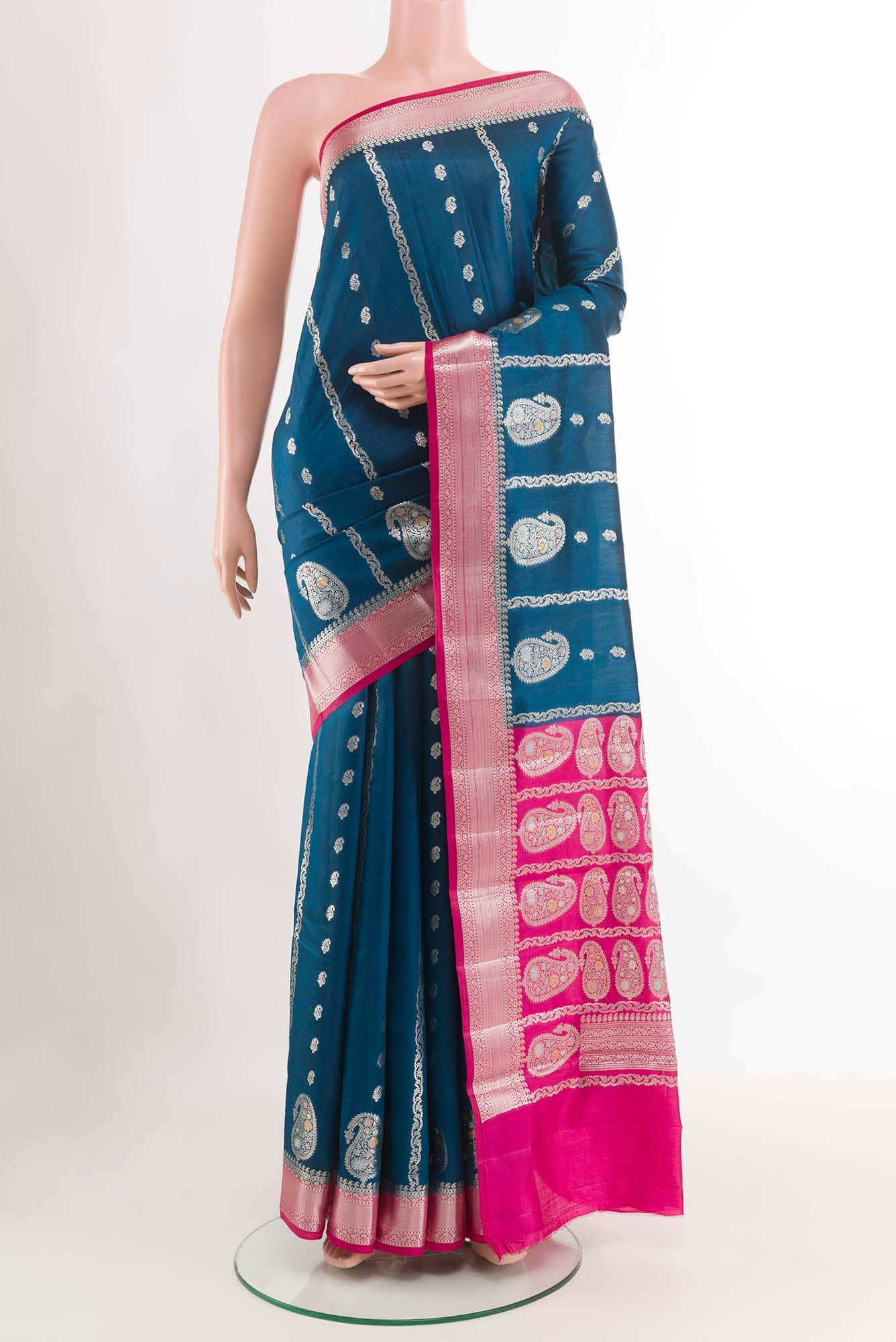 Blue Banarasi Saree