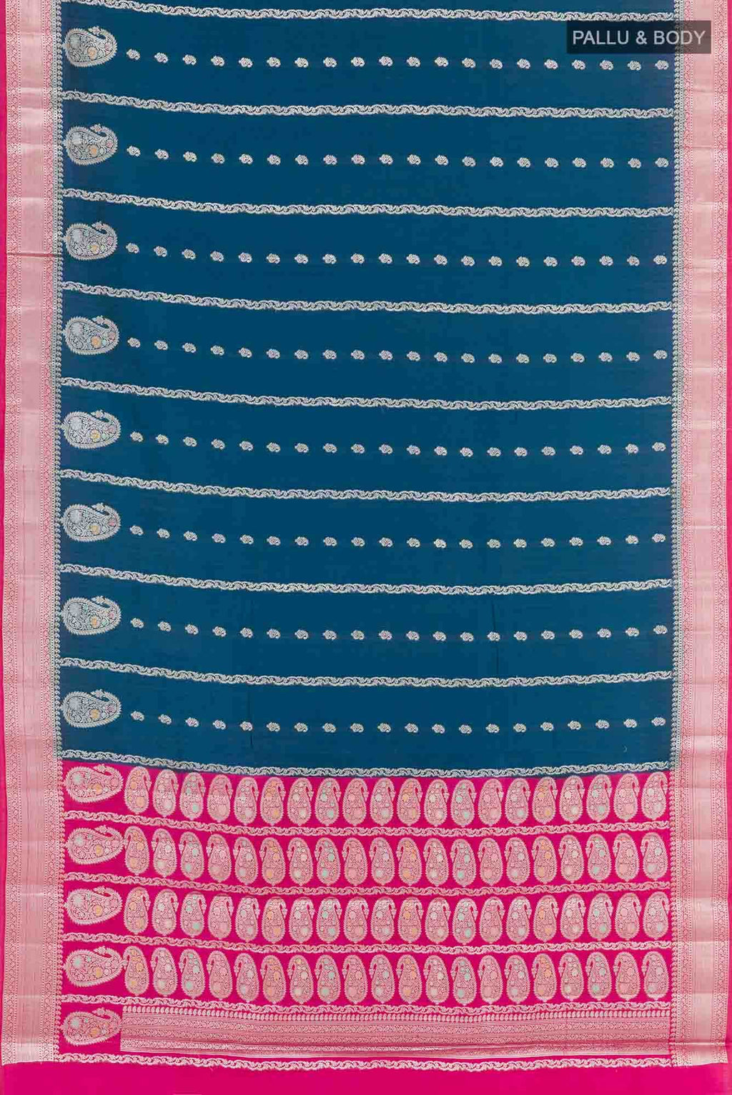 Blue Banarasi Saree