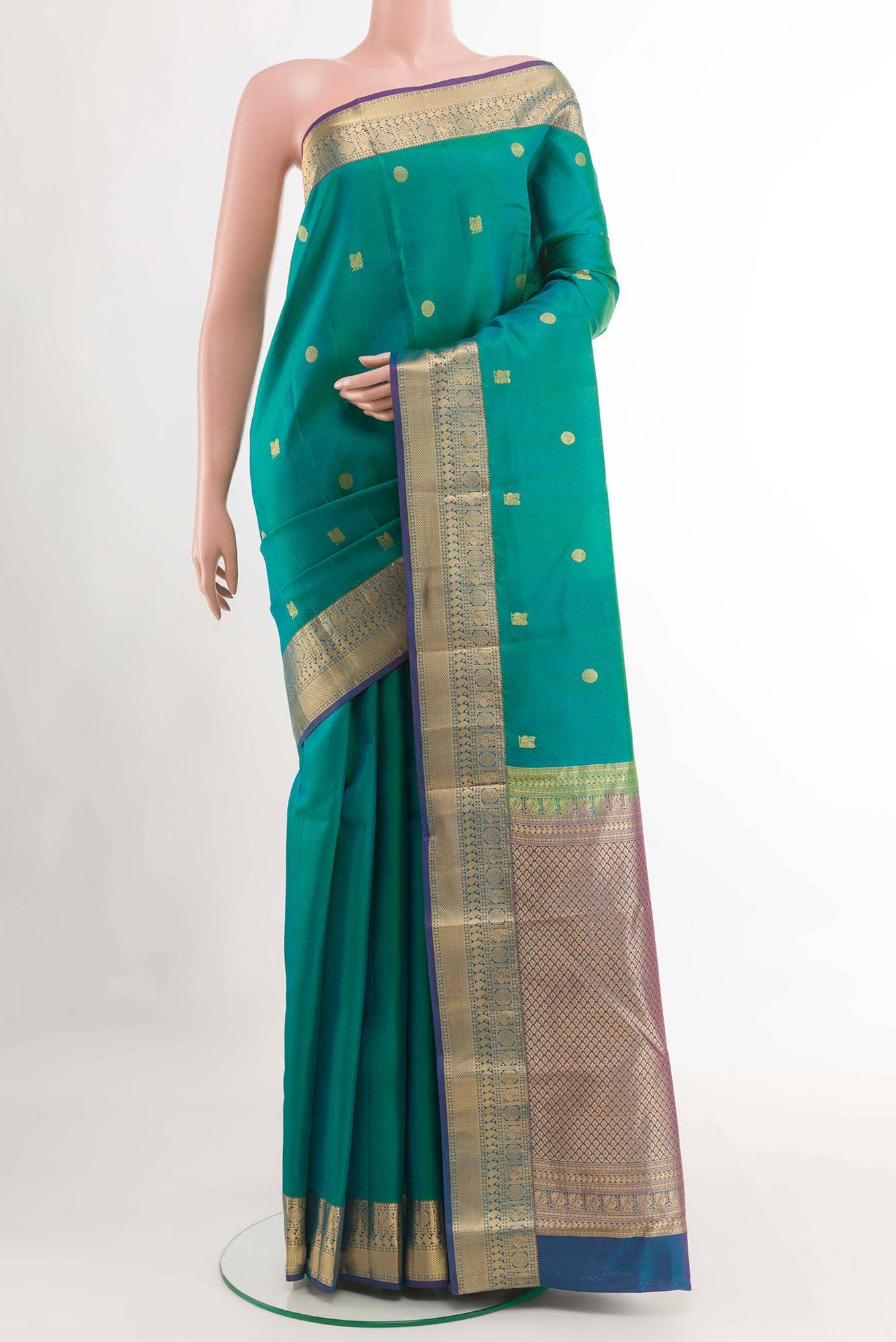 Green Kanchipuram Silk Saree