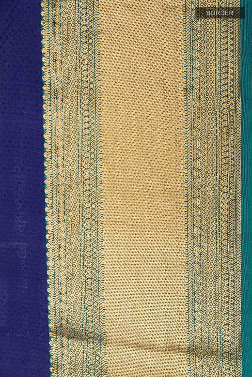 Blue Kanchipuram Silk Saree