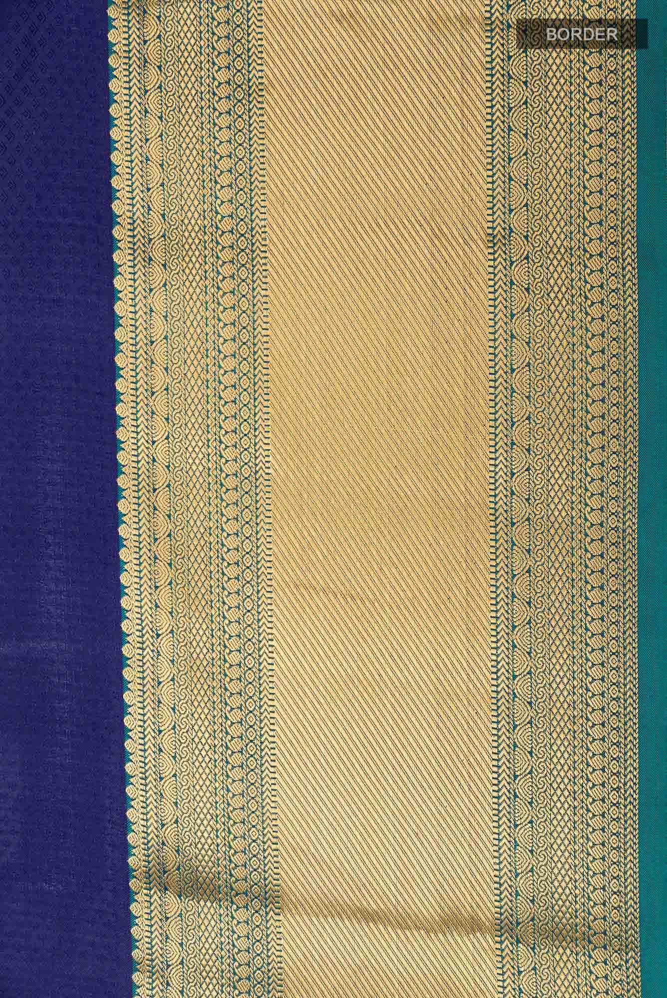 Blue Kanchipuram Silk Saree