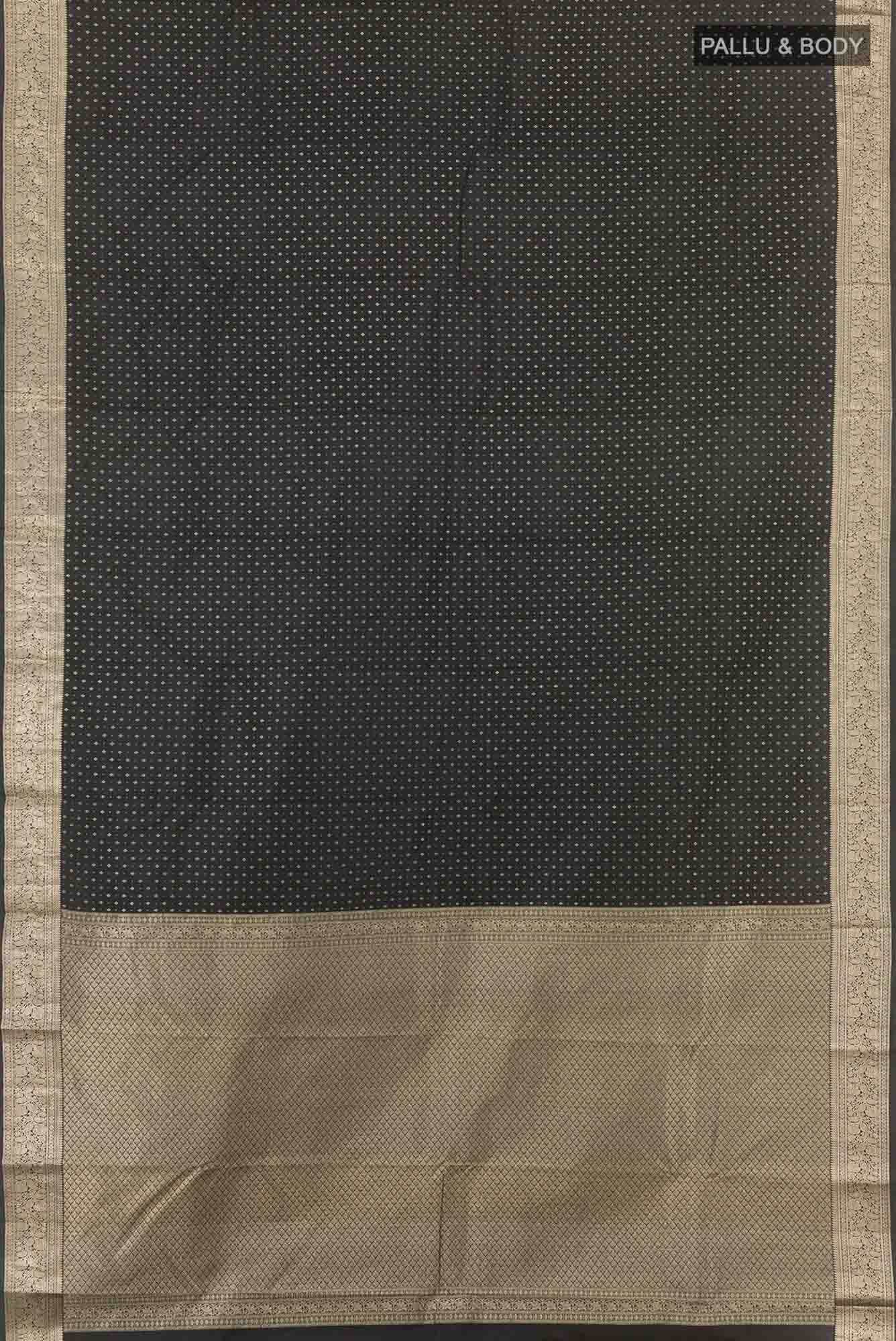 Black Kanchipuram Silk Saree
