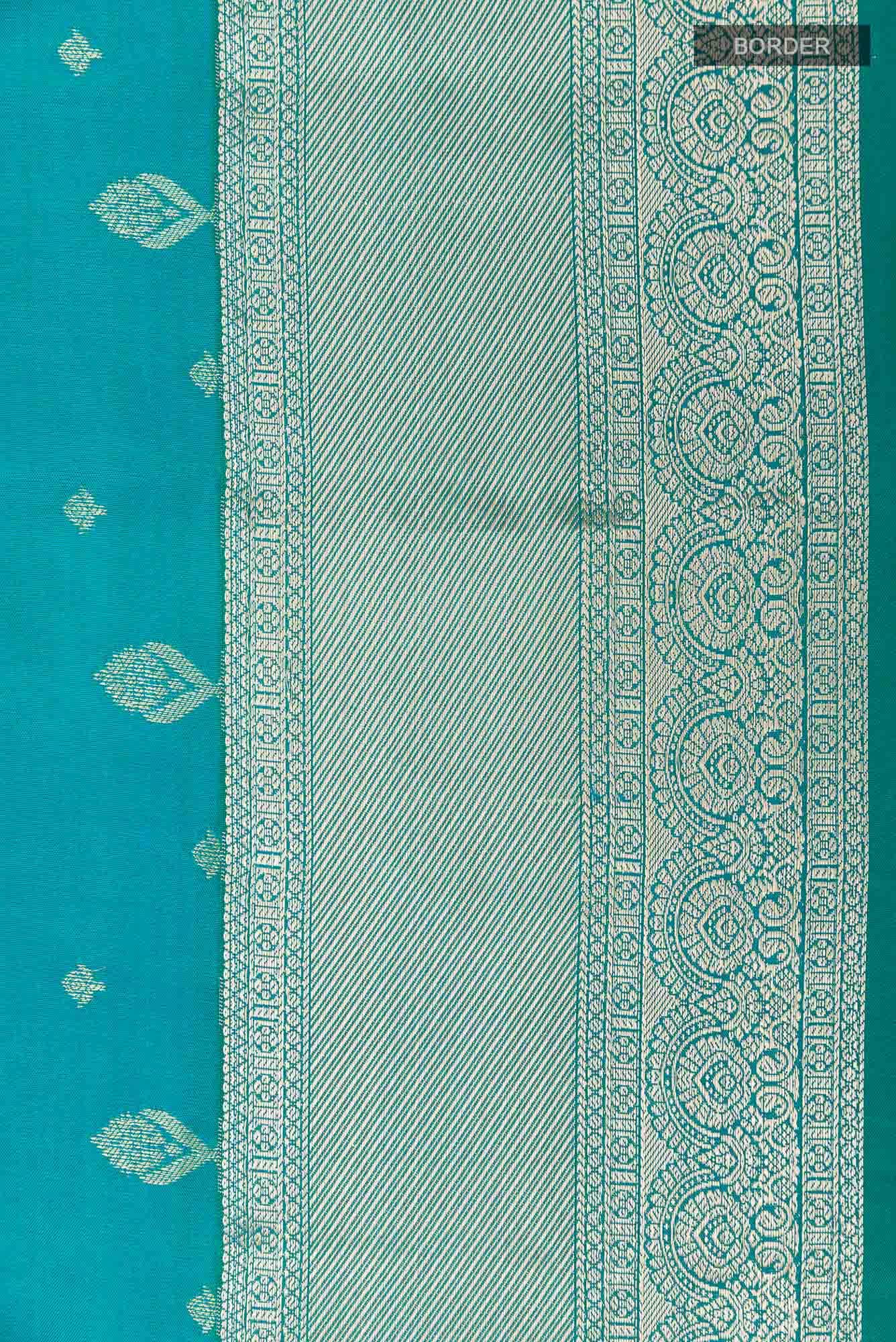 Blue Dual Tone Kanchipuram Silk Saree