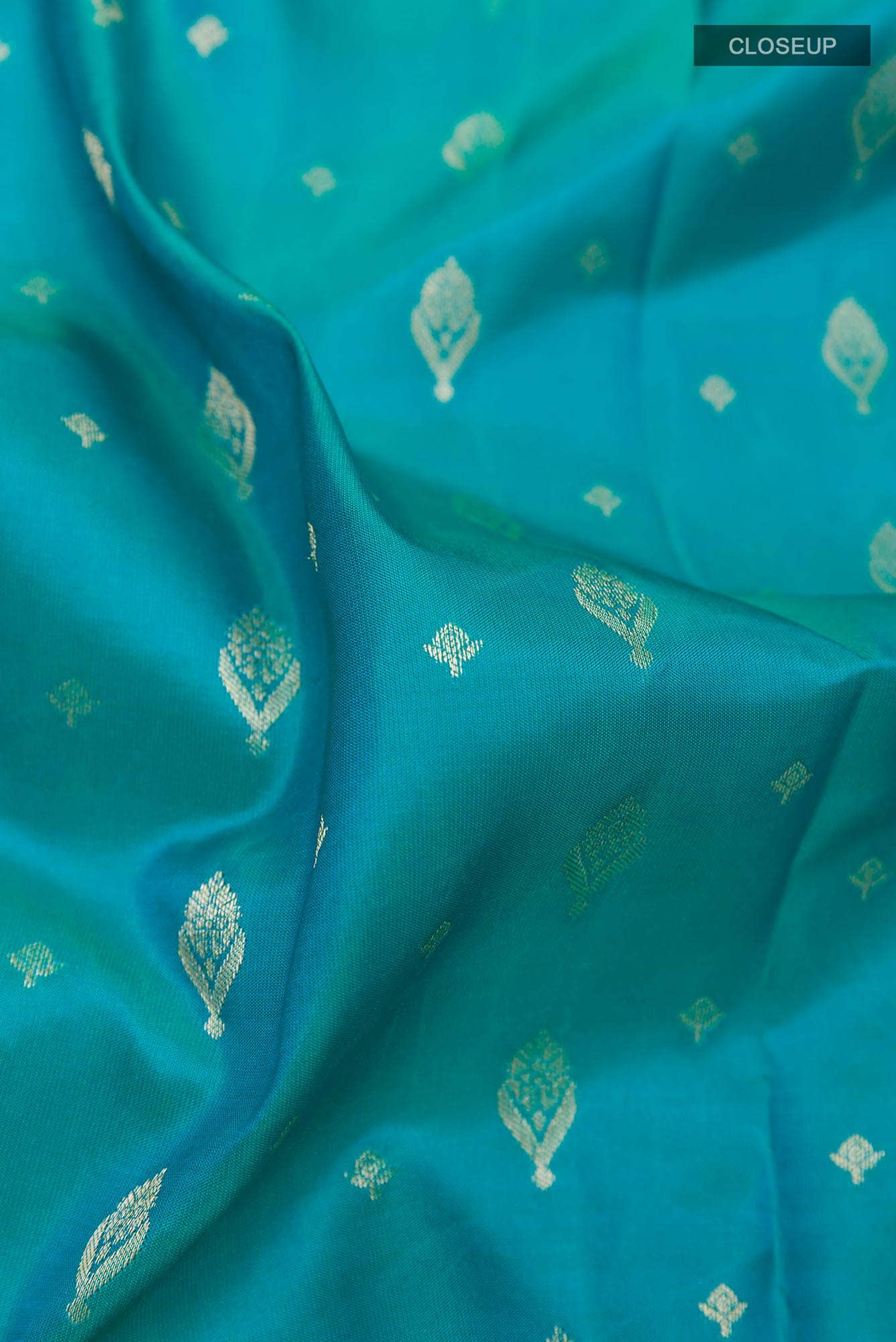 Blue Dual Tone Kanchipuram Silk Saree