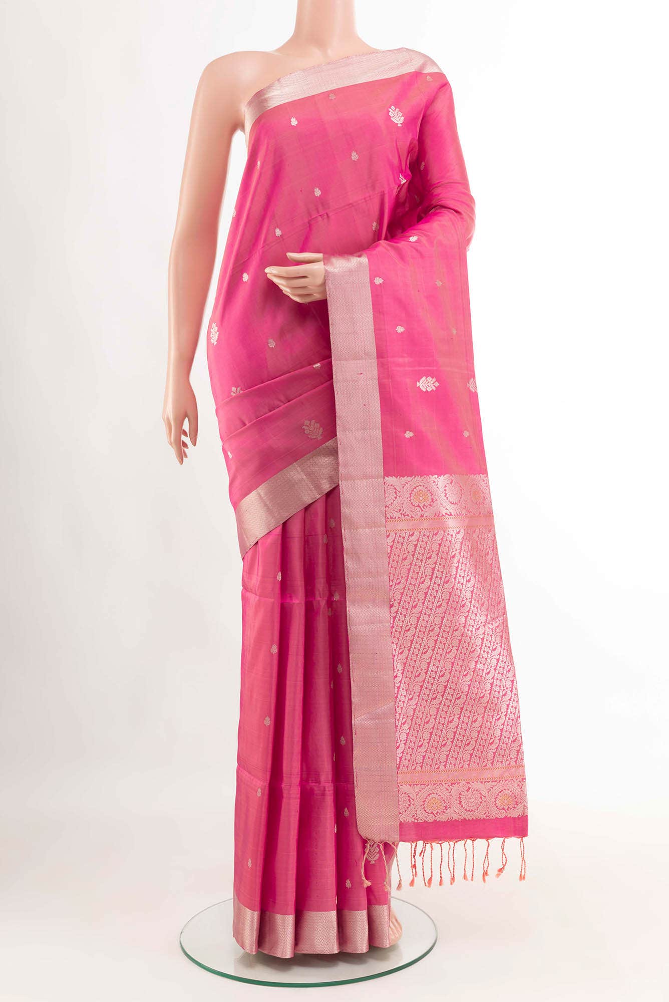 Pink Soft Silk Saree