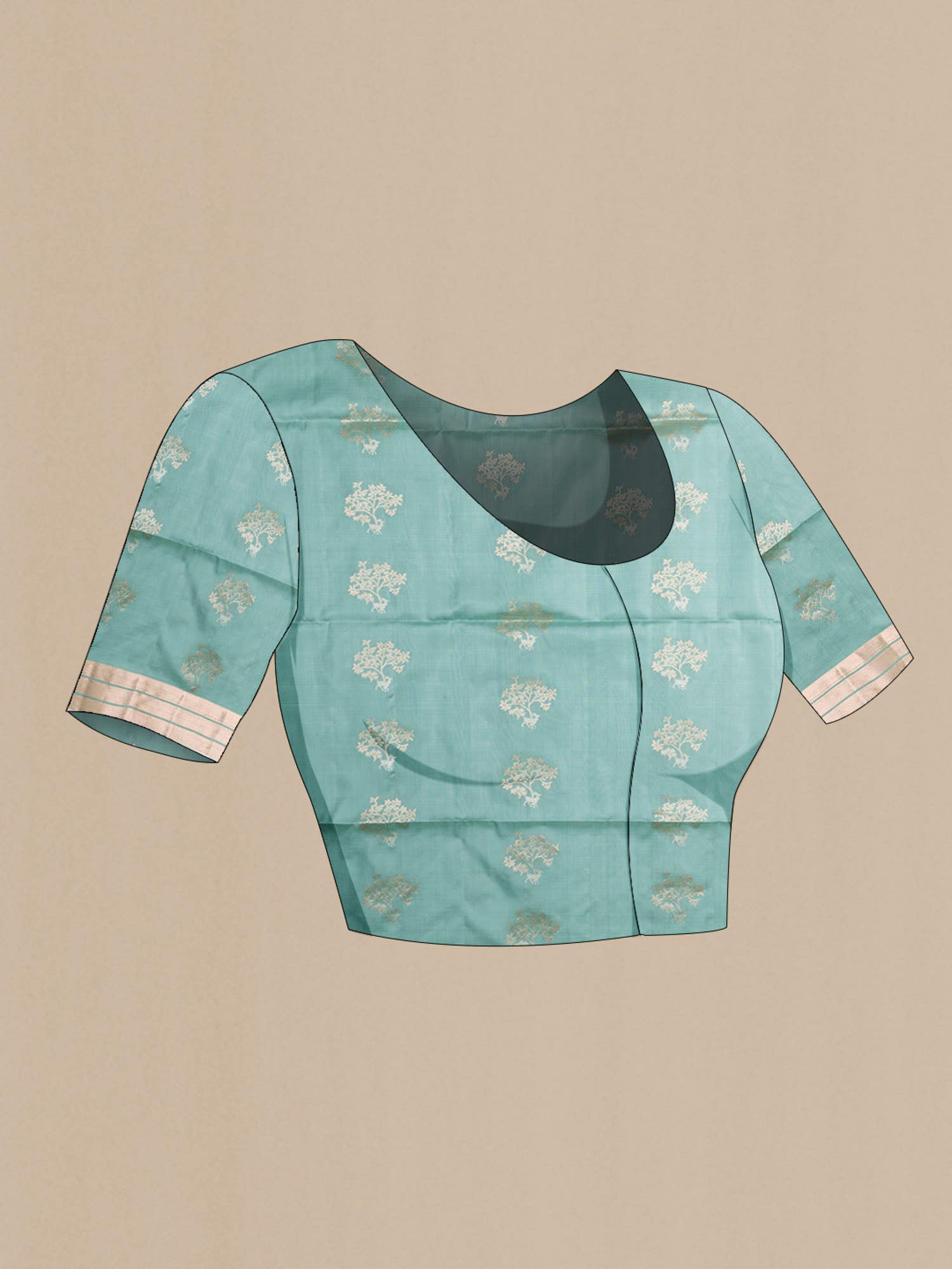 Teal Soft Silk Saree