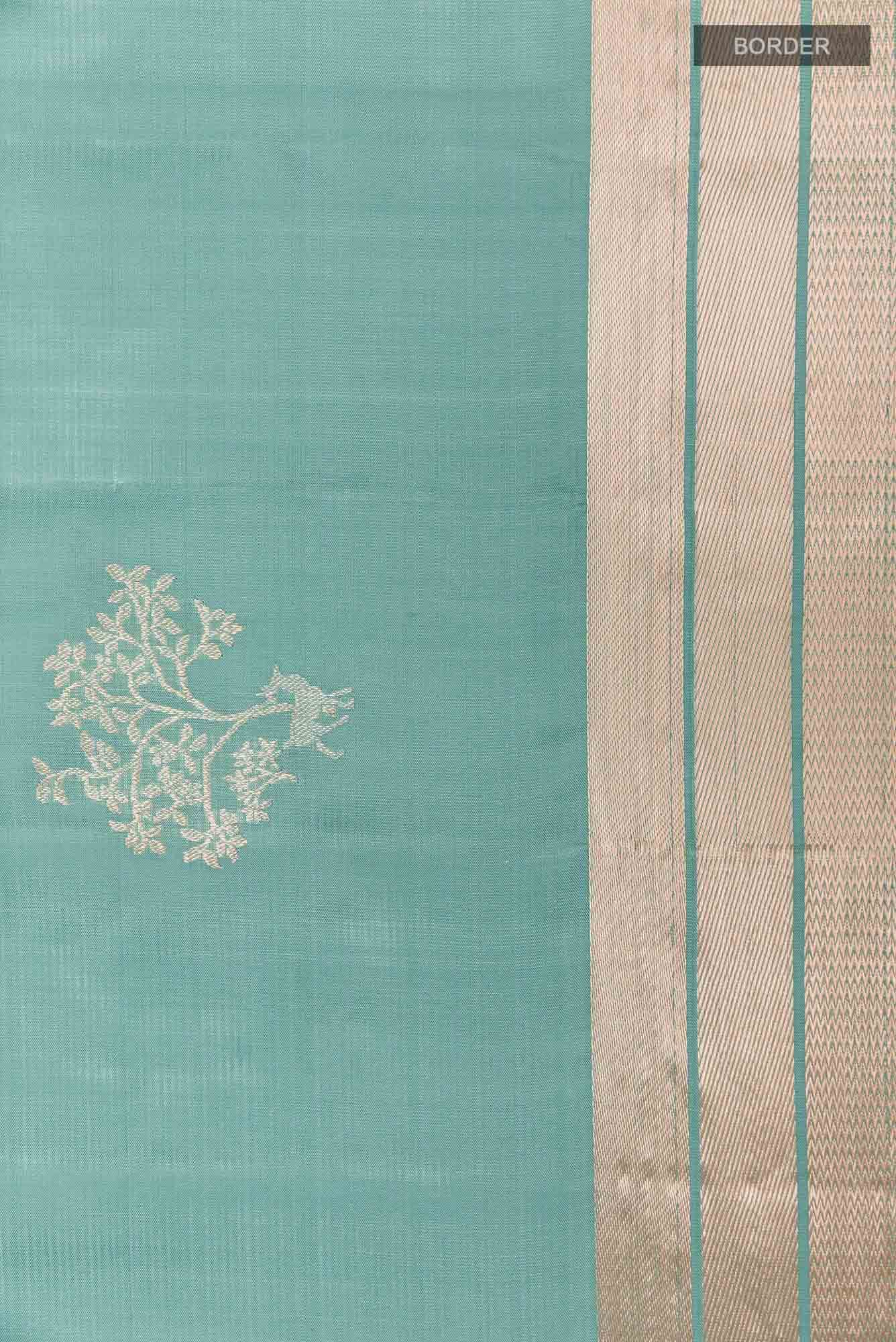Teal Soft Silk Saree