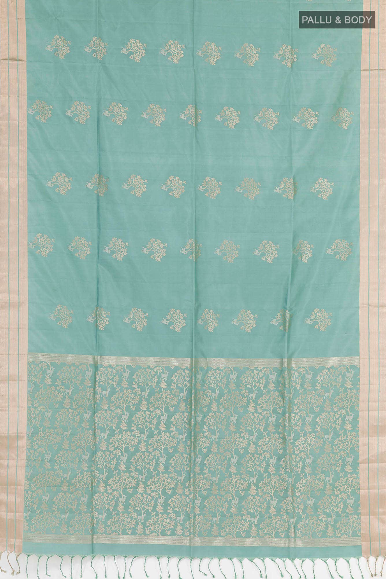 Teal Soft Silk Saree