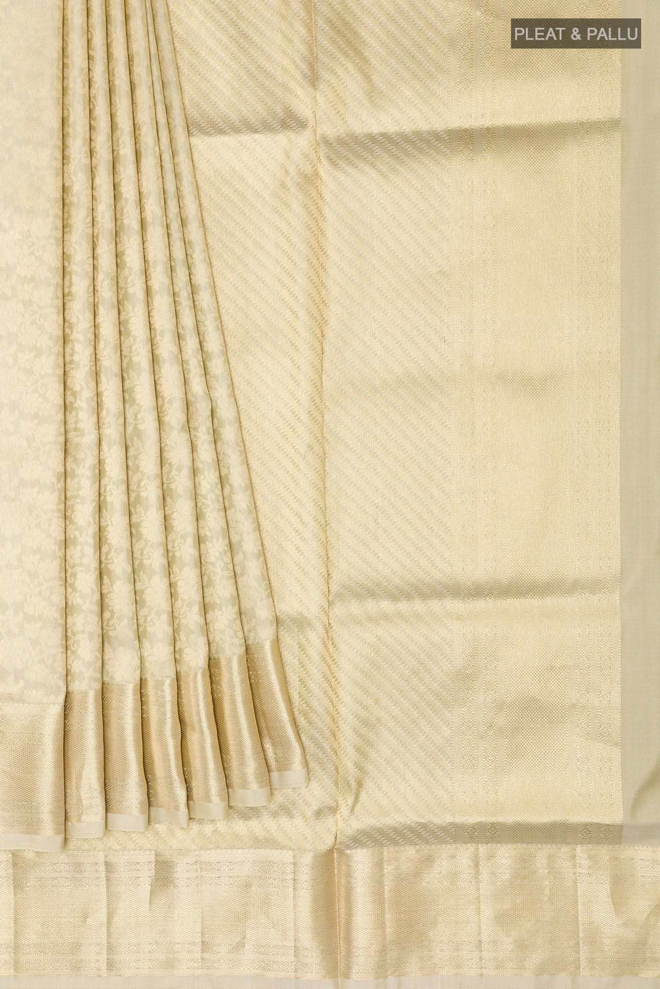 Beige Soft Silk Saree