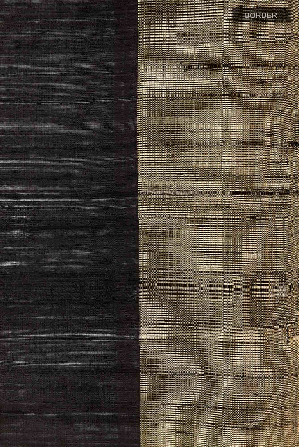 Black Raw Silk Saree