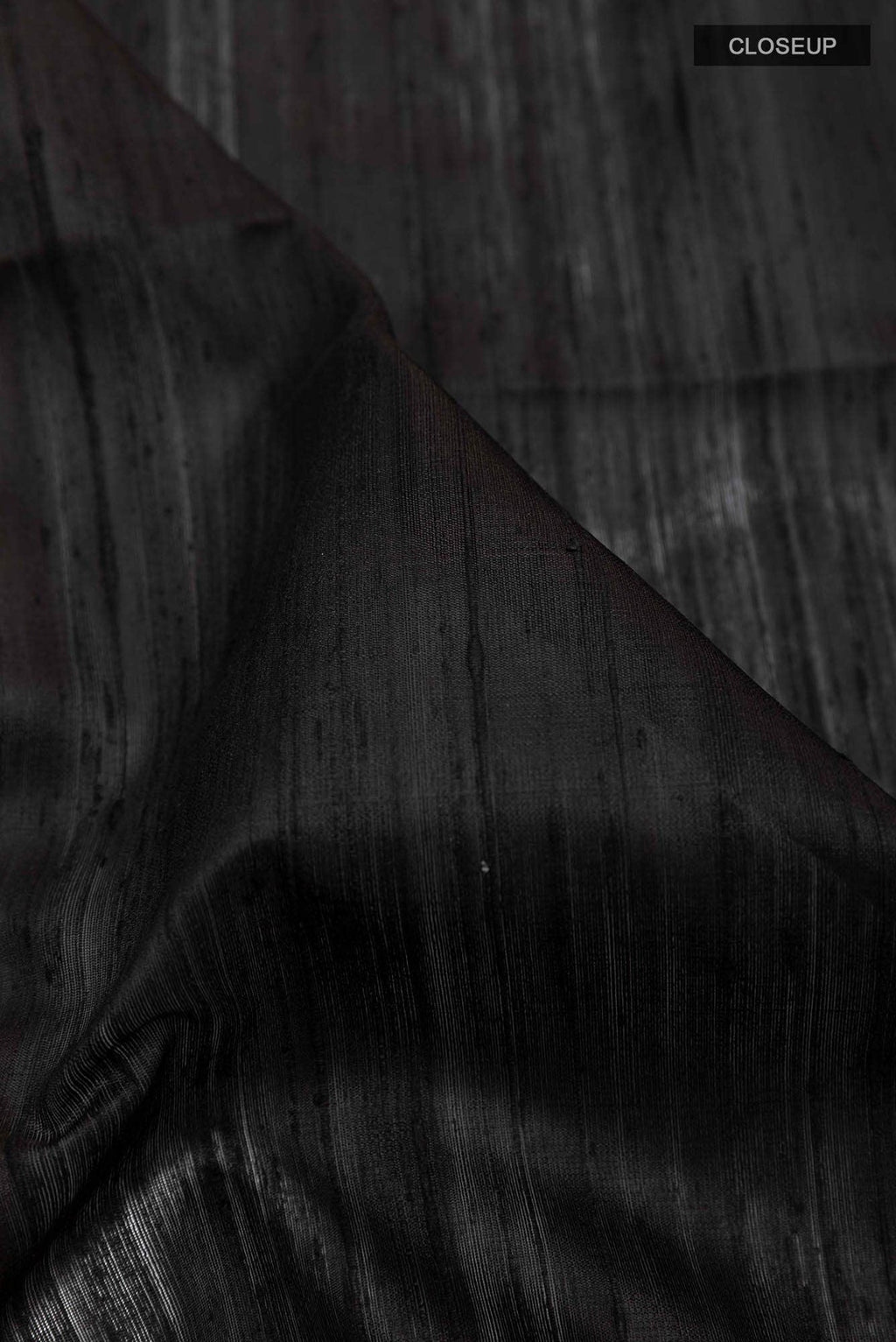 Black Raw Silk Saree