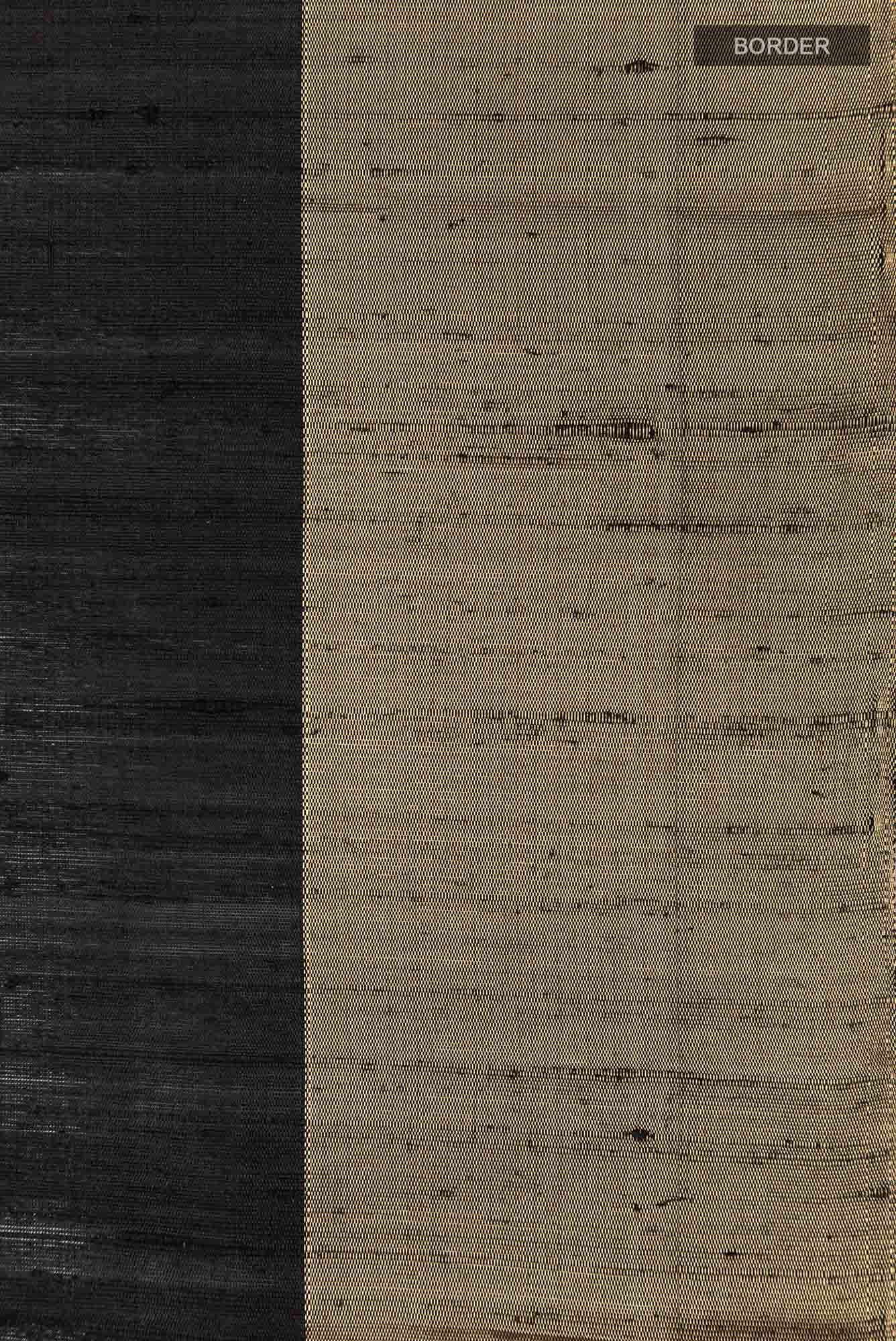 Black Raw Silk Saree