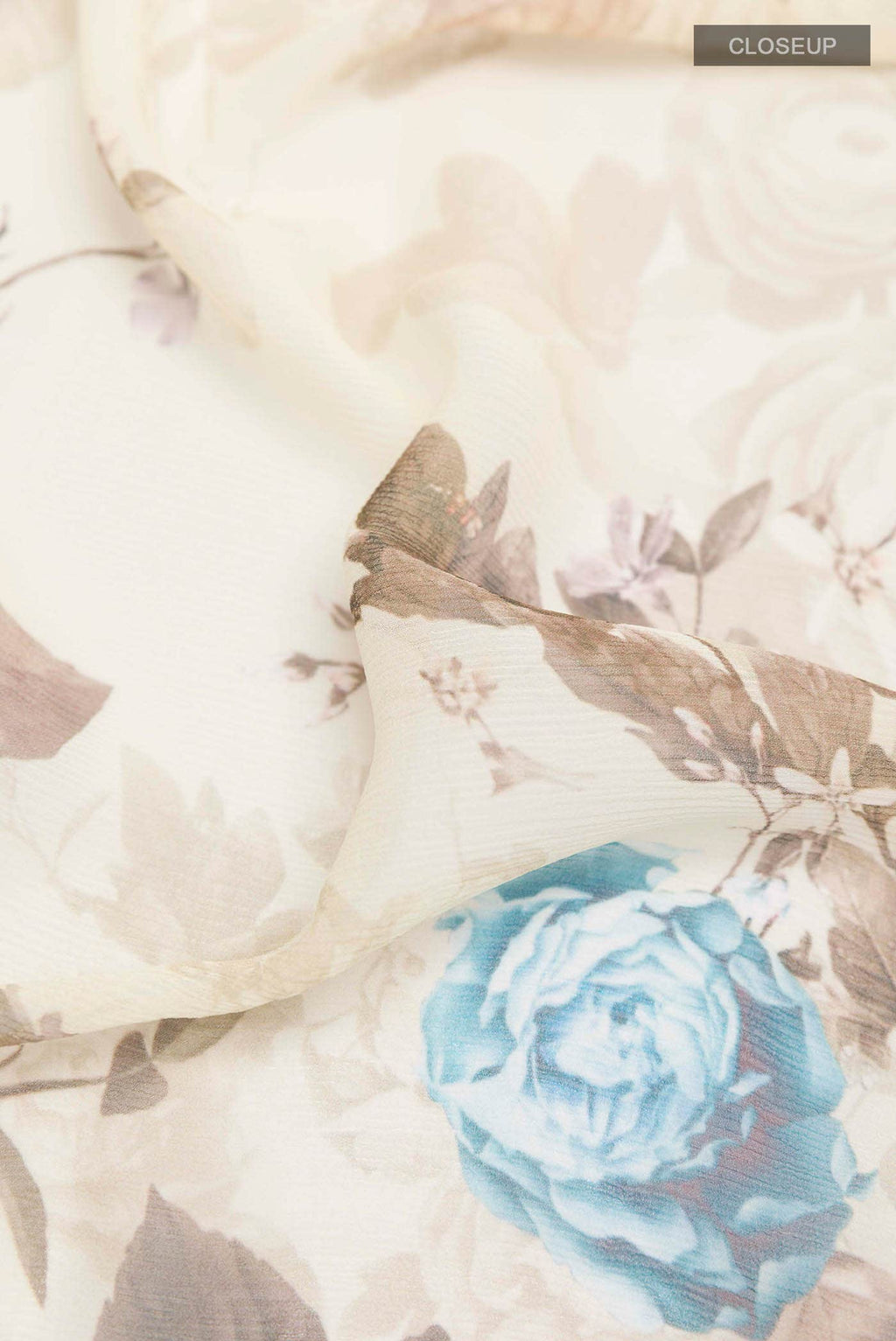 Off White Chiffon Saree