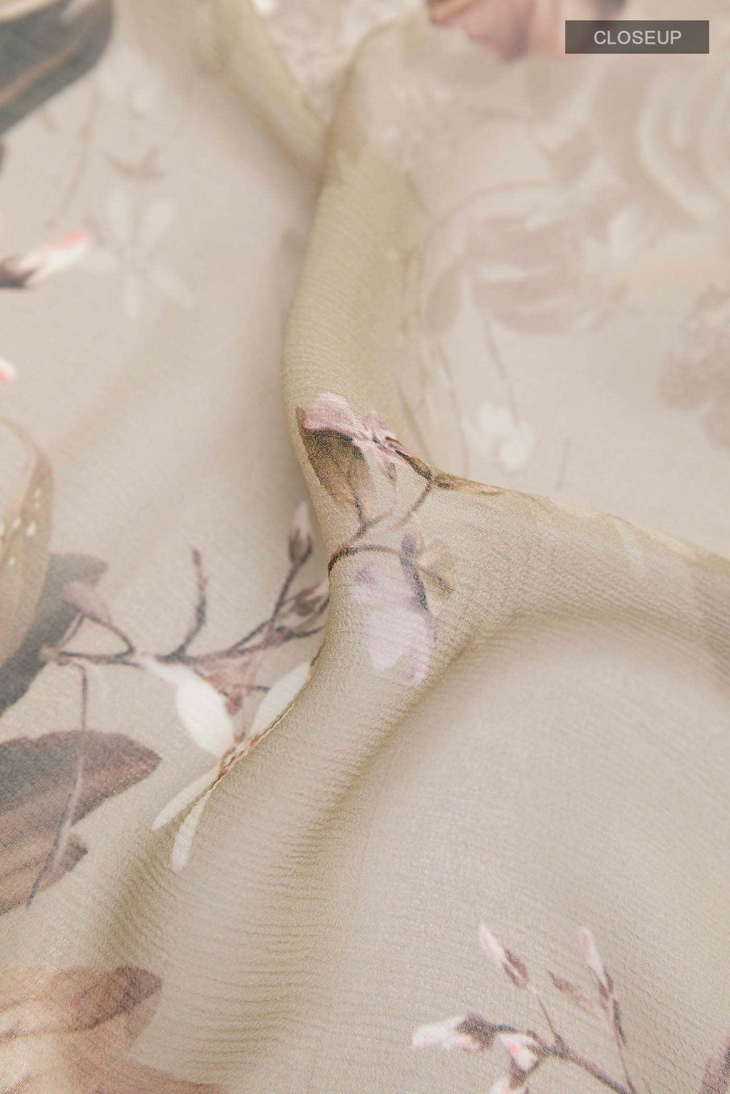 Olive Green Chiffon Saree