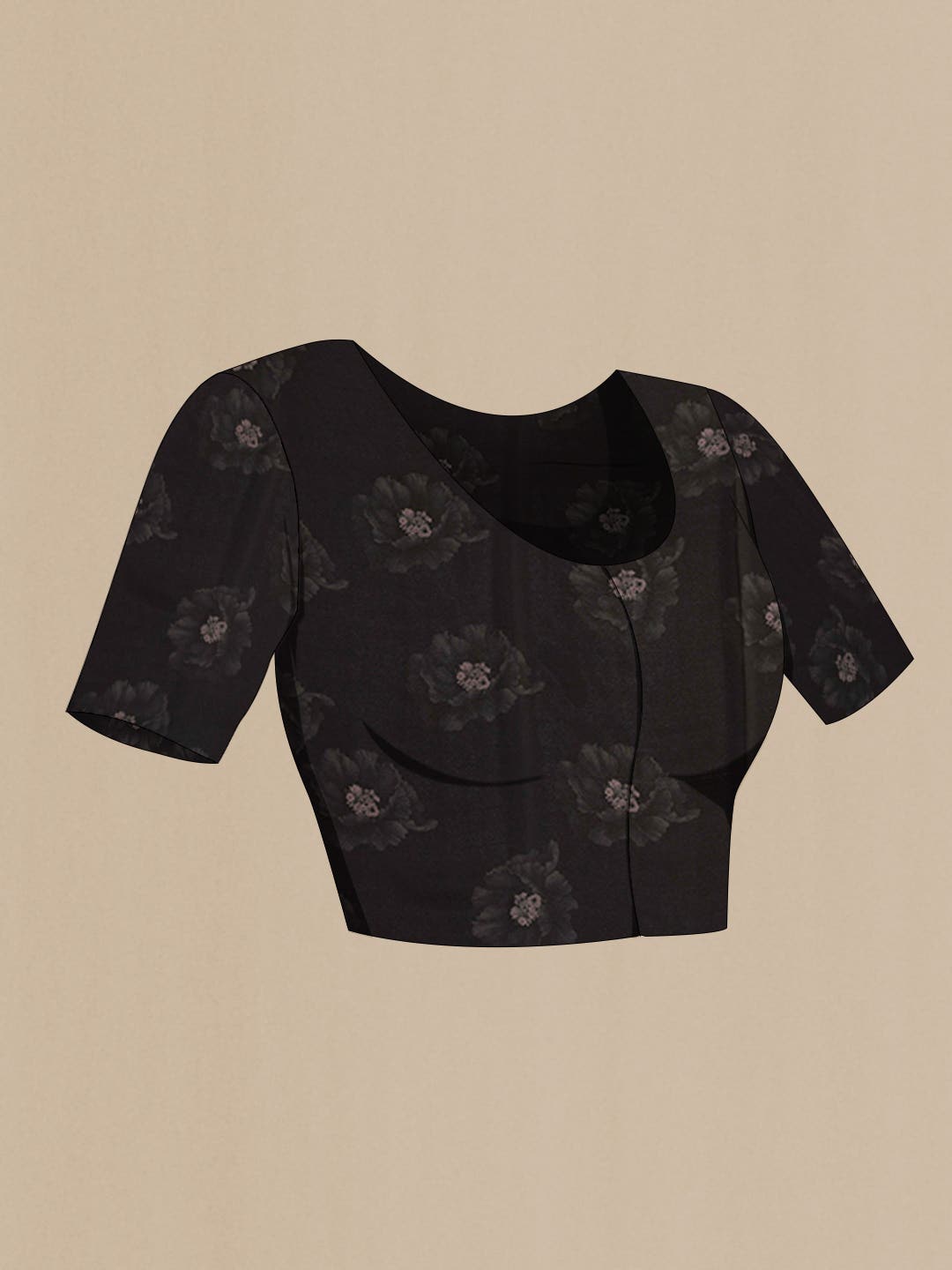 Black Chiffon Saree