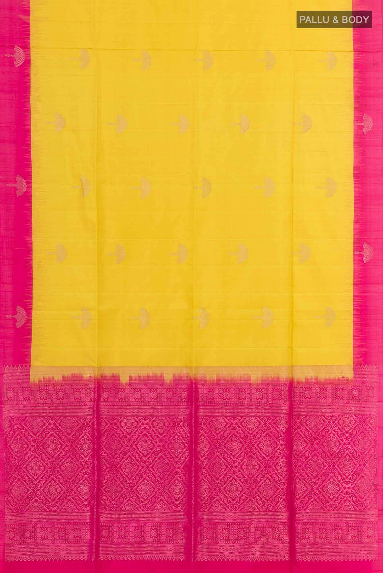 Yellow Soft Silk Saree