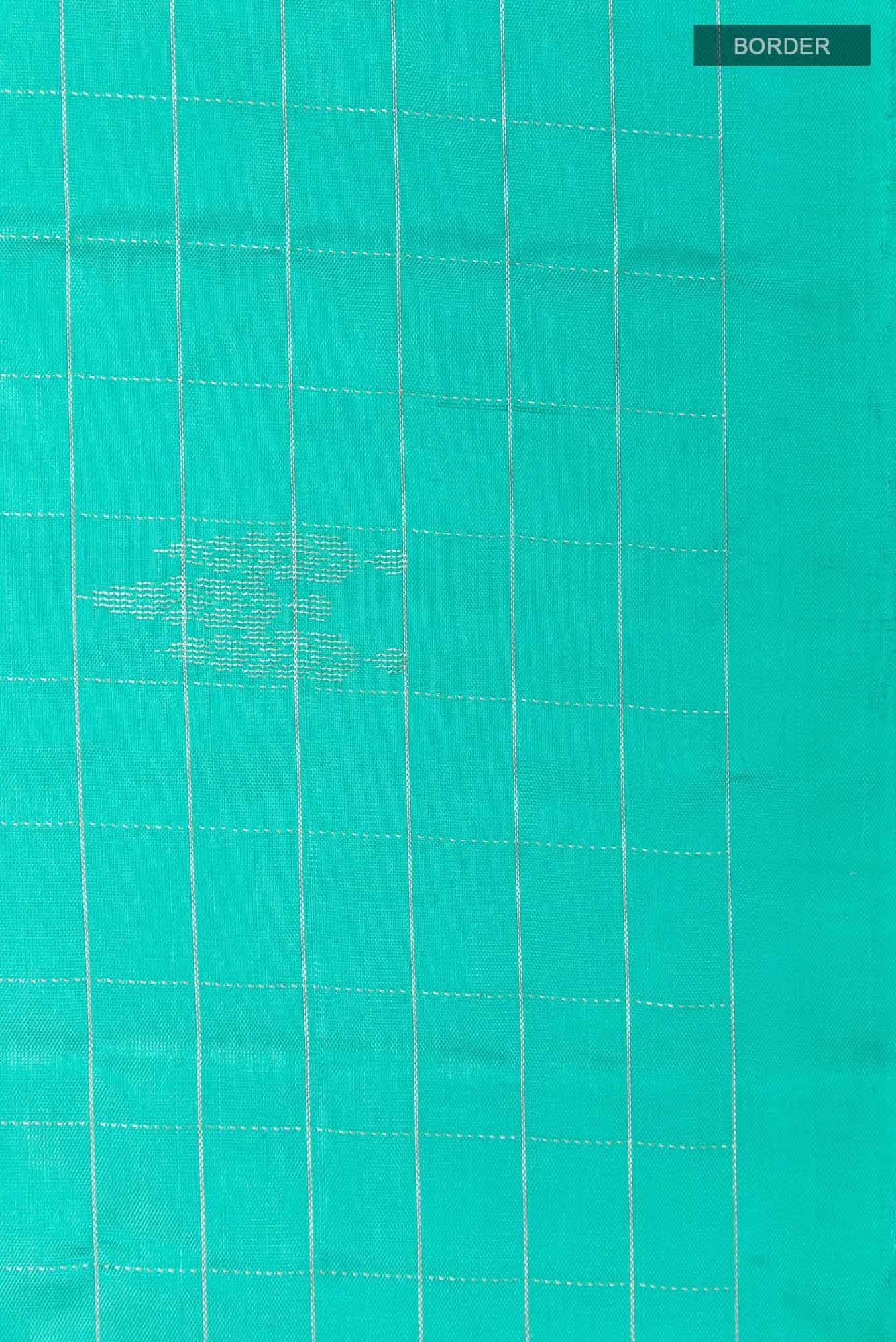 Sea Green Dual Tone Soft Silk Saree