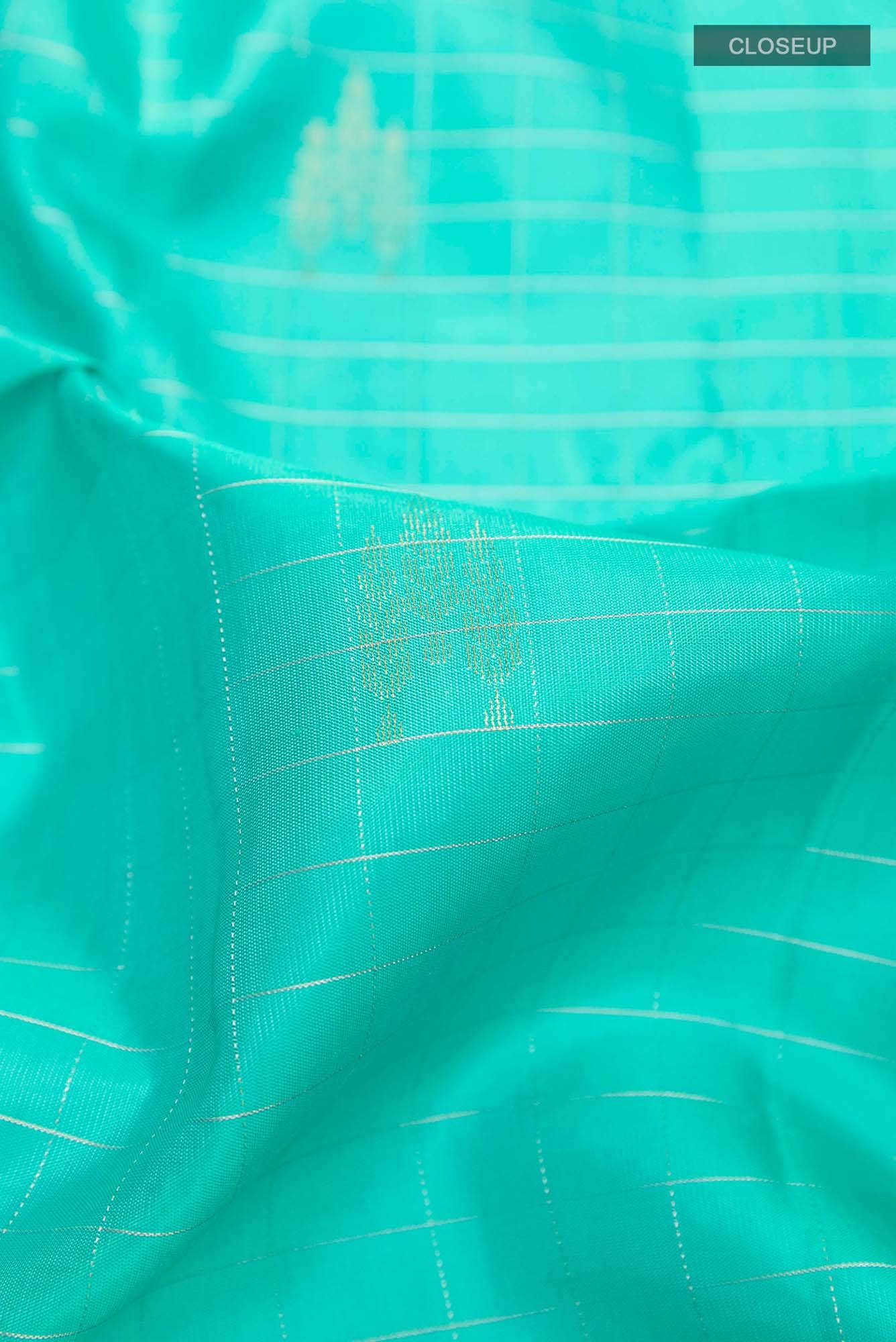 Sea Green Dual Tone Soft Silk Saree