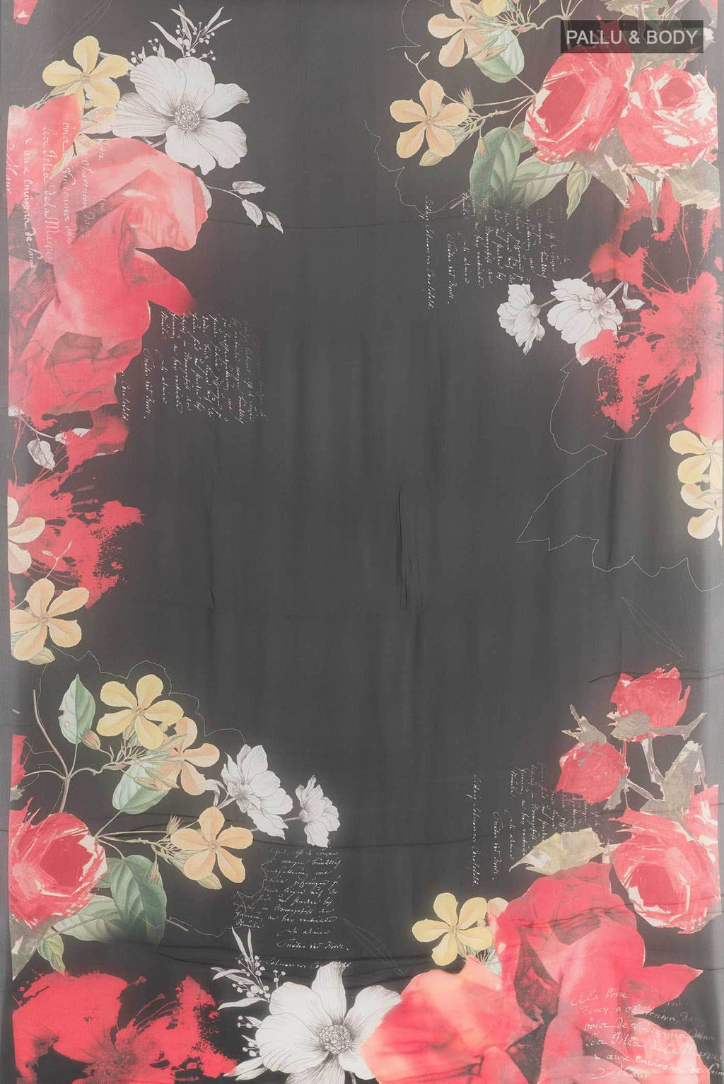 Black Chiffon Saree