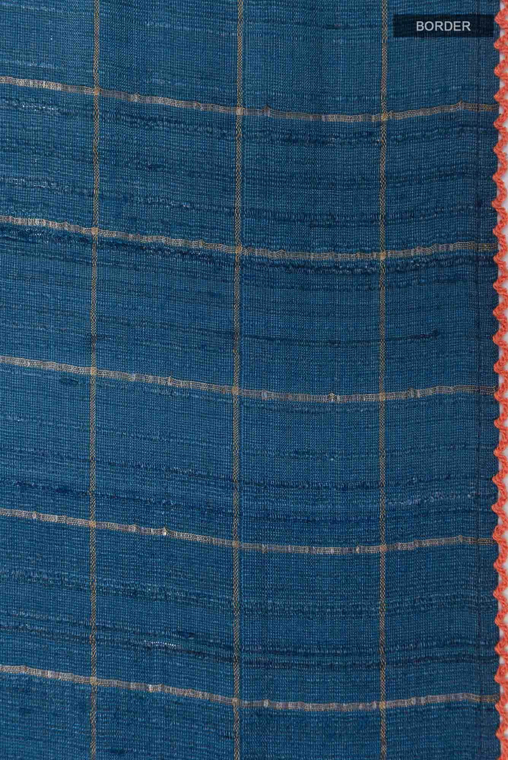 Blue Tussar Silk Saree