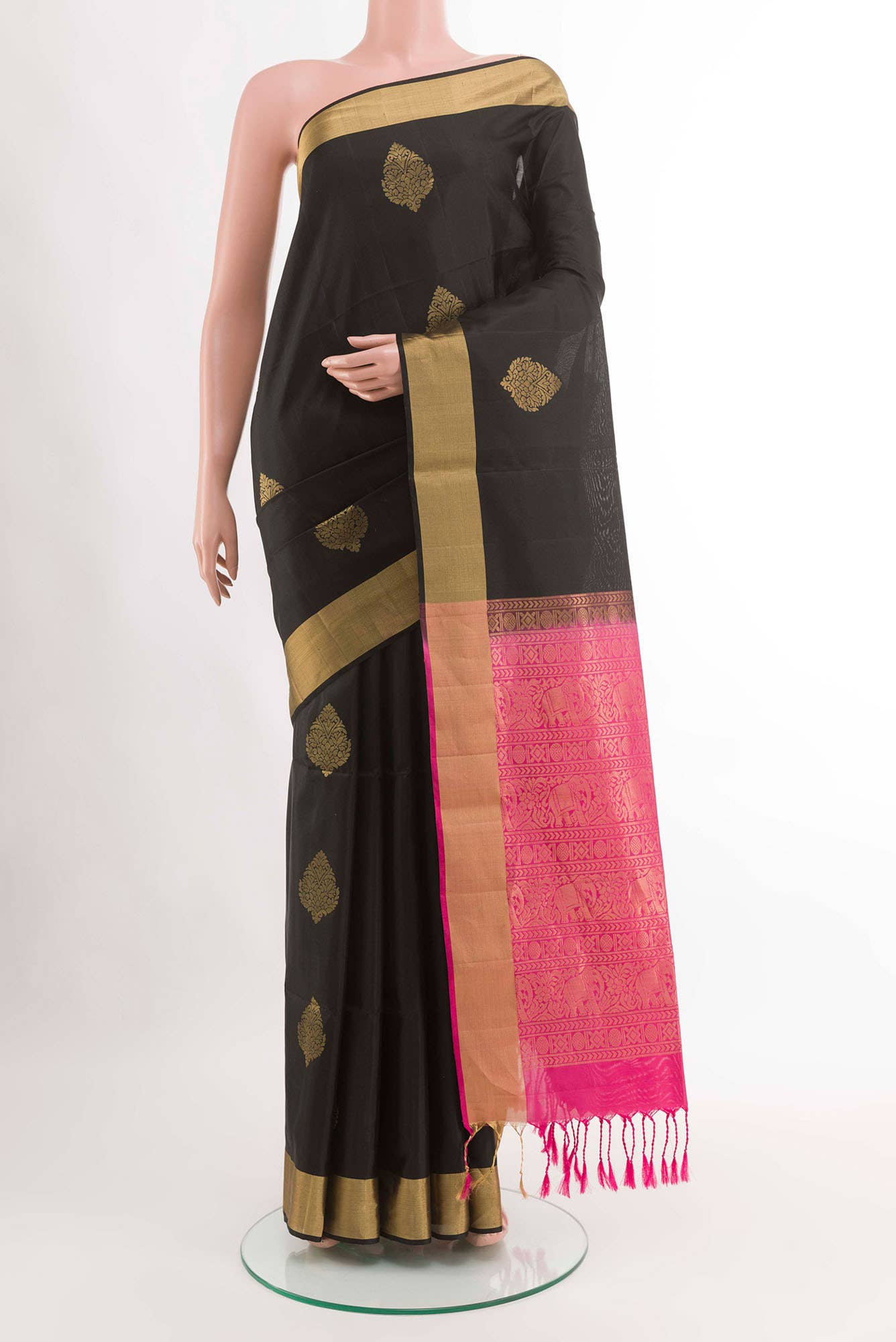 Black Soft Silk Saree
