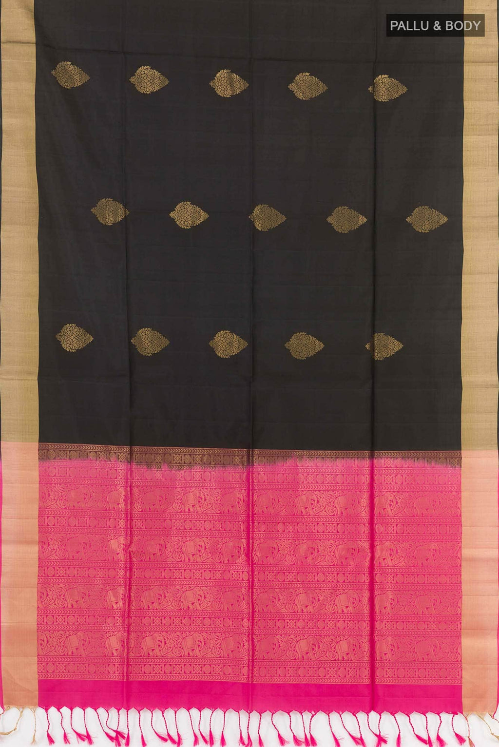 Black Soft Silk Saree
