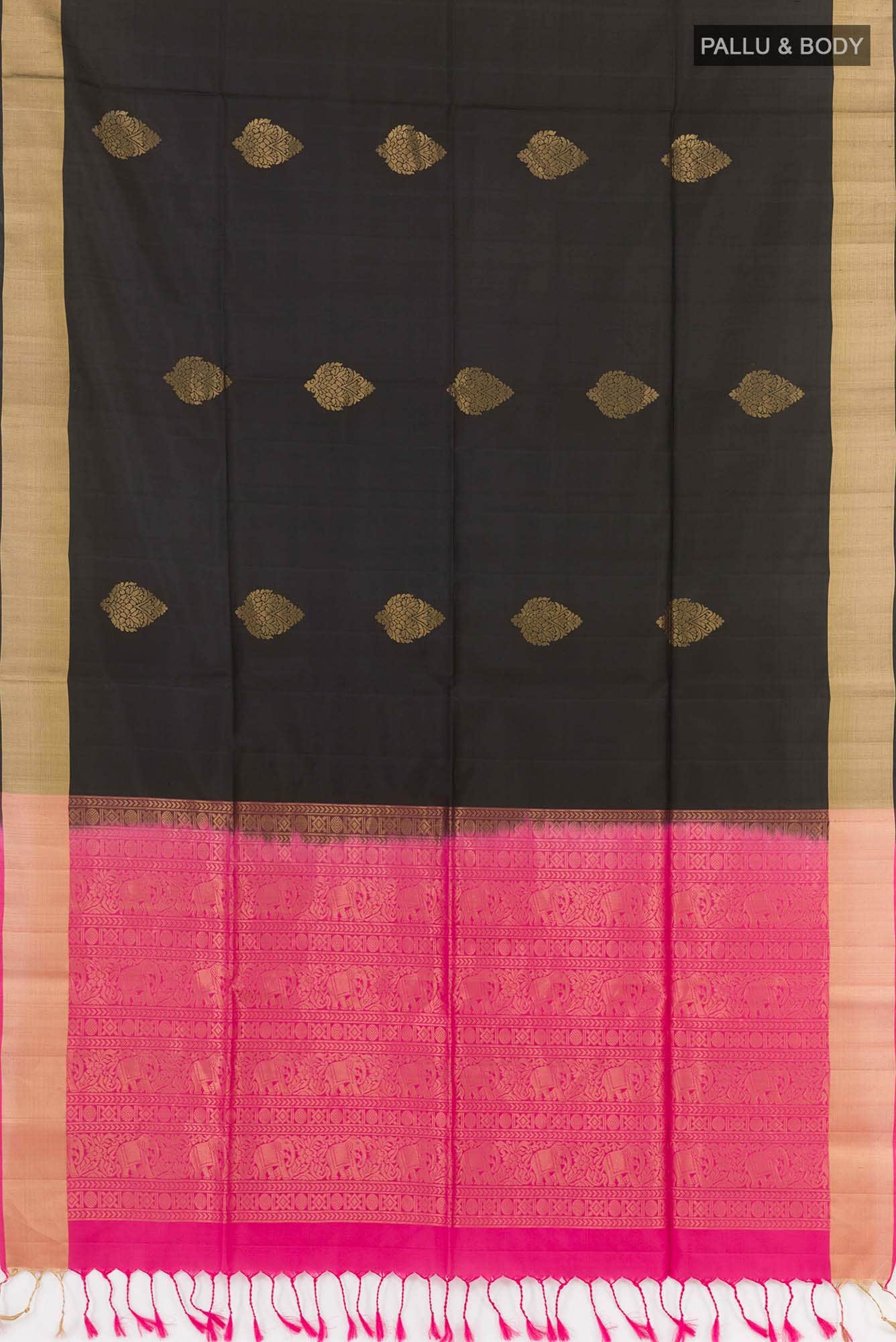 Black Soft Silk Saree