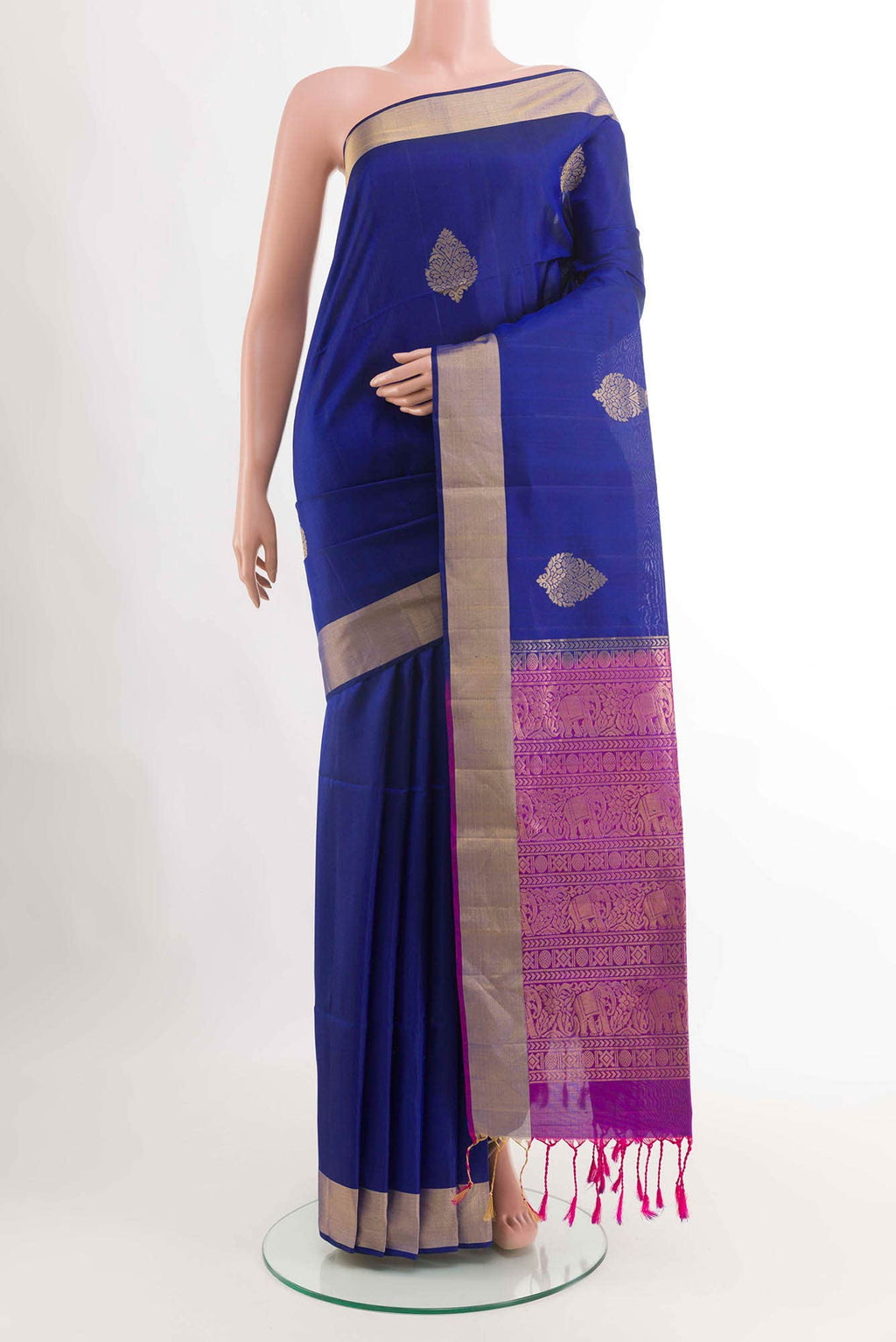 Royal Blue Soft Silk Saree