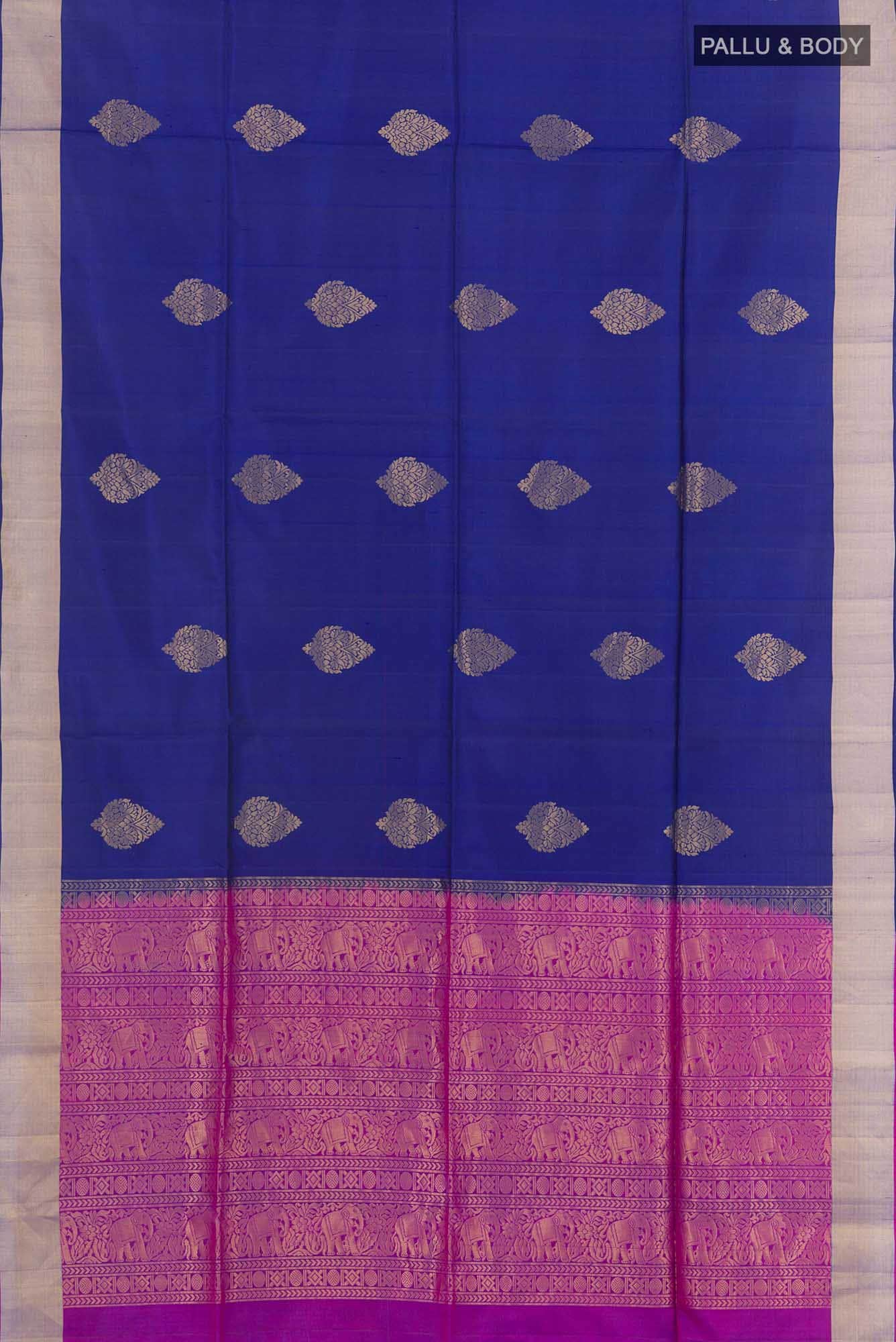 Royal Blue Soft Silk Saree