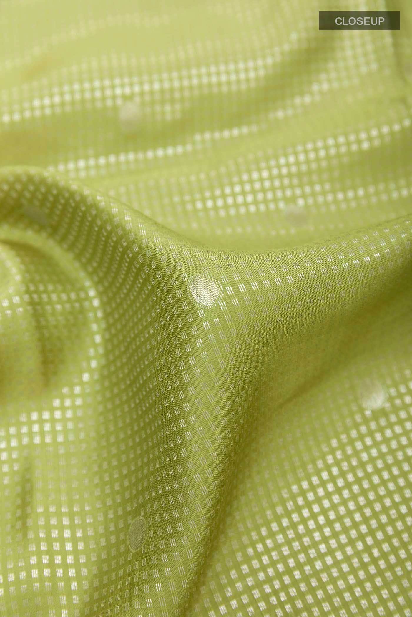 Green Crepe Saree
