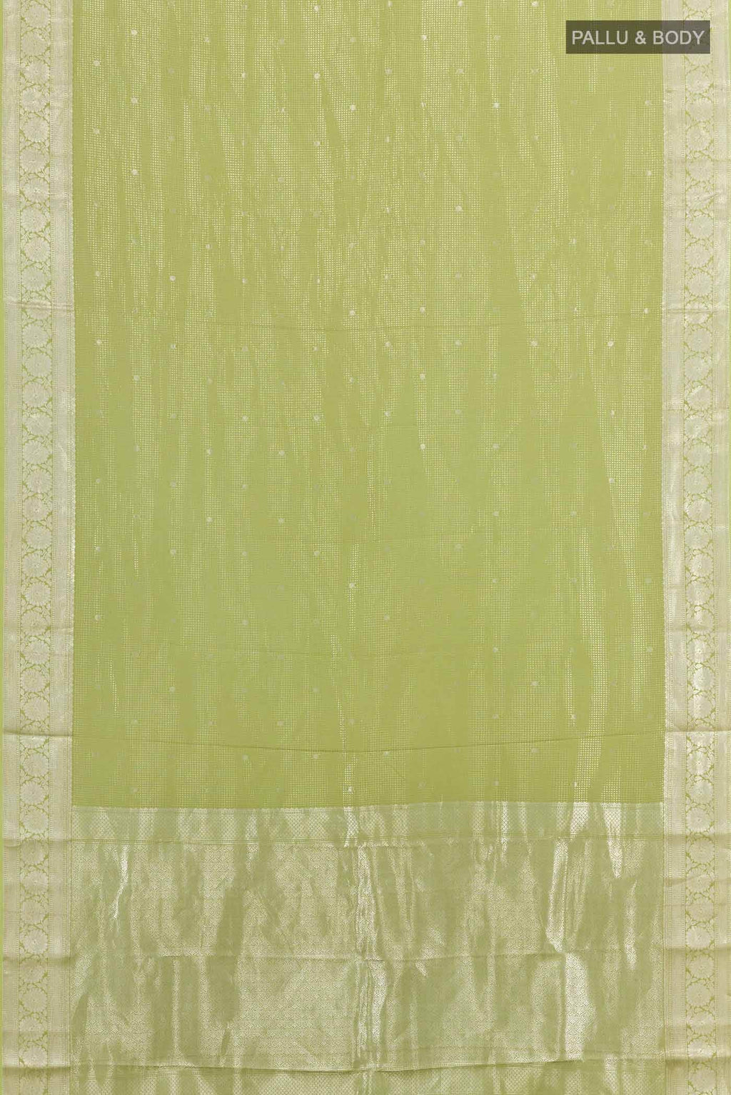 Green Crepe Saree