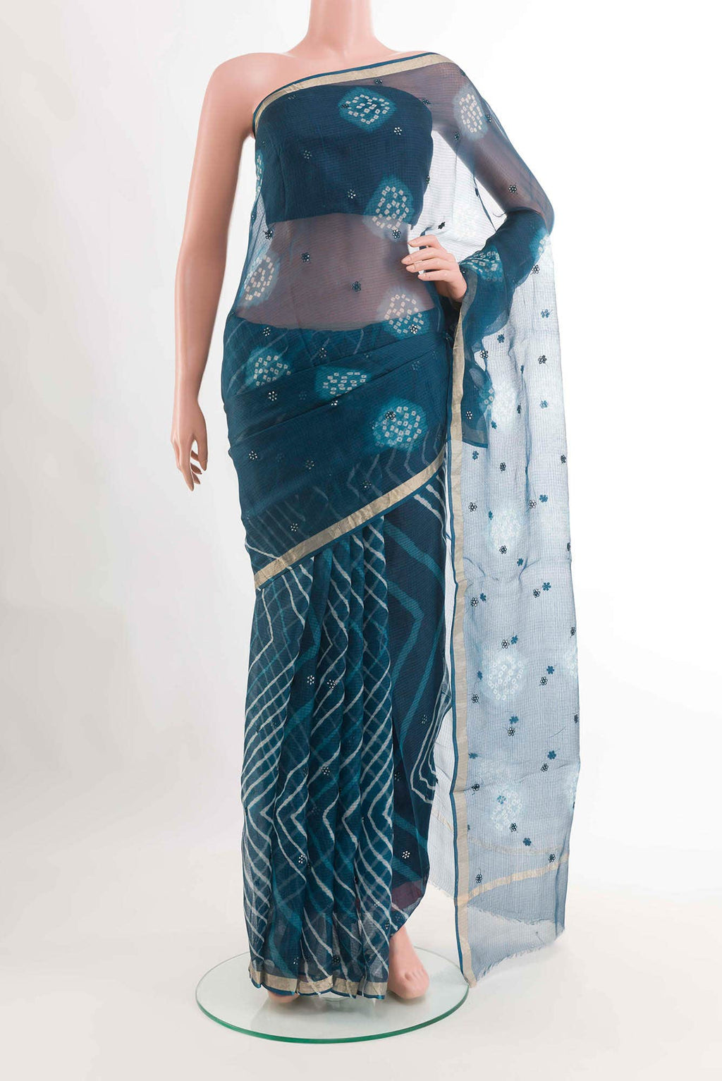 Blue Kota Silk Saree