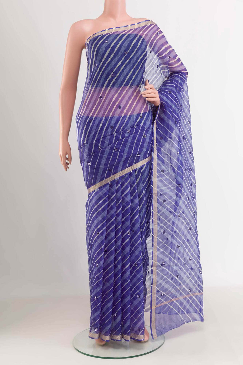 Dark Blue Kota Cotton Saree
