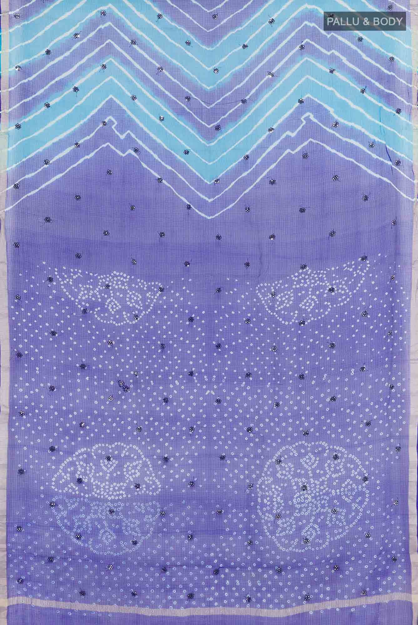 Blue Kota Cotton Saree