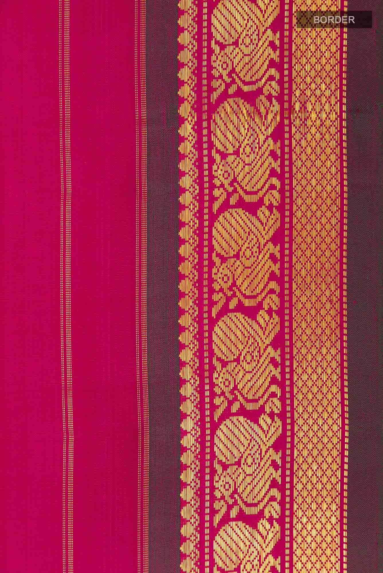 Magenta Kanchipuram Silk Saree