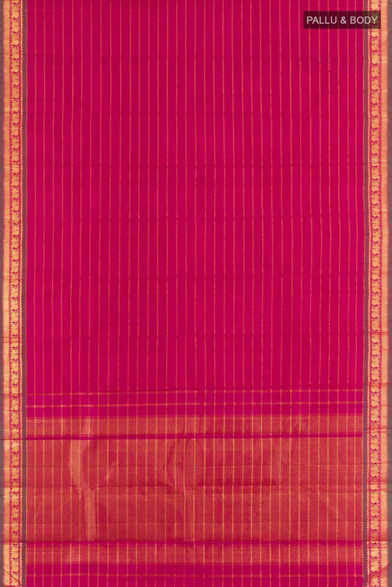 Magenta Kanchipuram Silk Saree