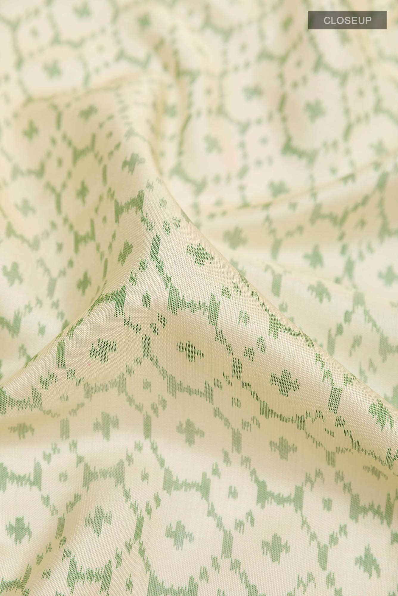 Beige Rajkot Patola Silk Saree
