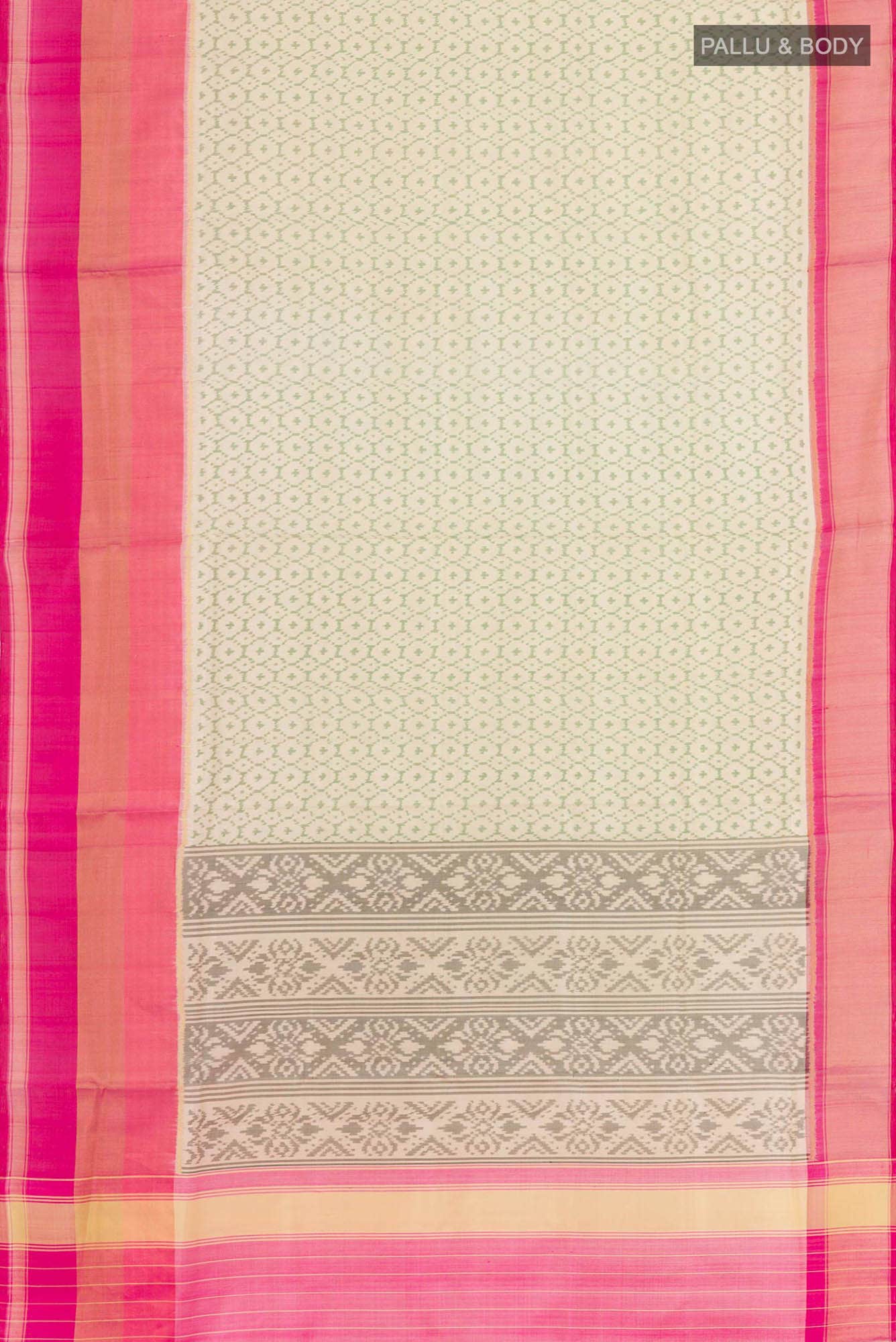 Beige Rajkot Patola Silk Saree