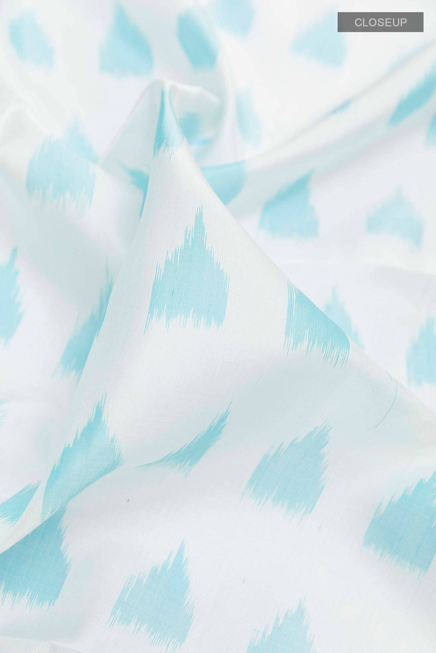 White Dual Tone Soft Silk Saree