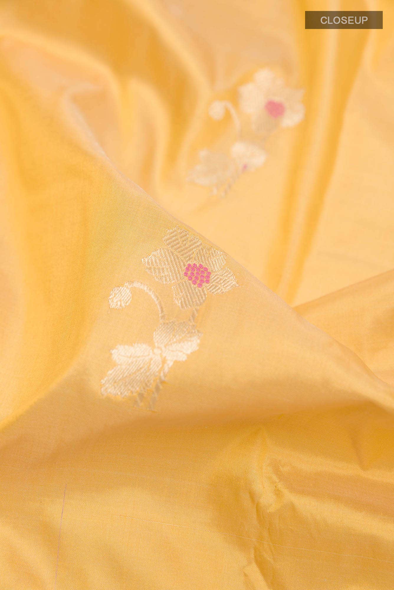 Golden Dual Tone Banarasi Silk Saree