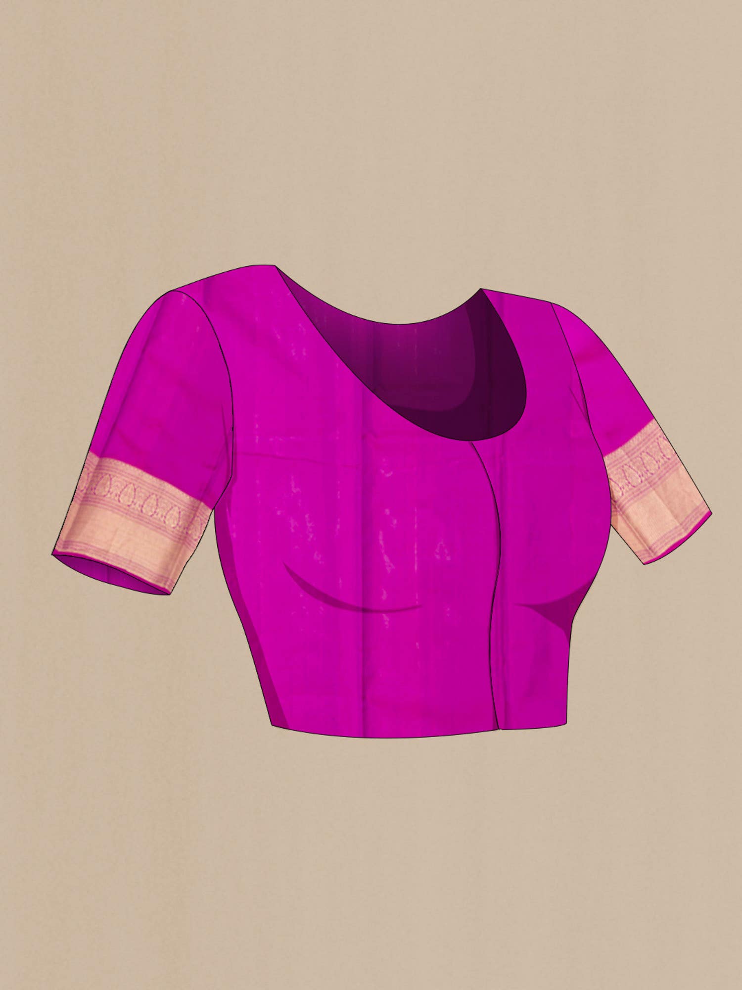 Purple Kanchipuram Silk Saree