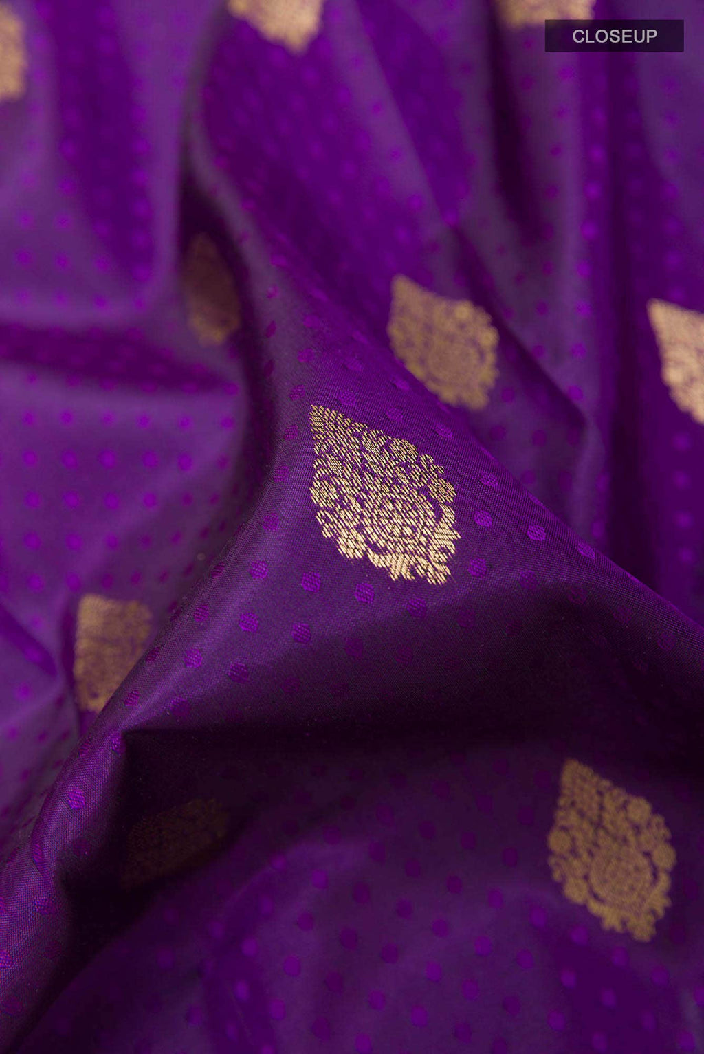 Purple Kanchipuram Silk Saree