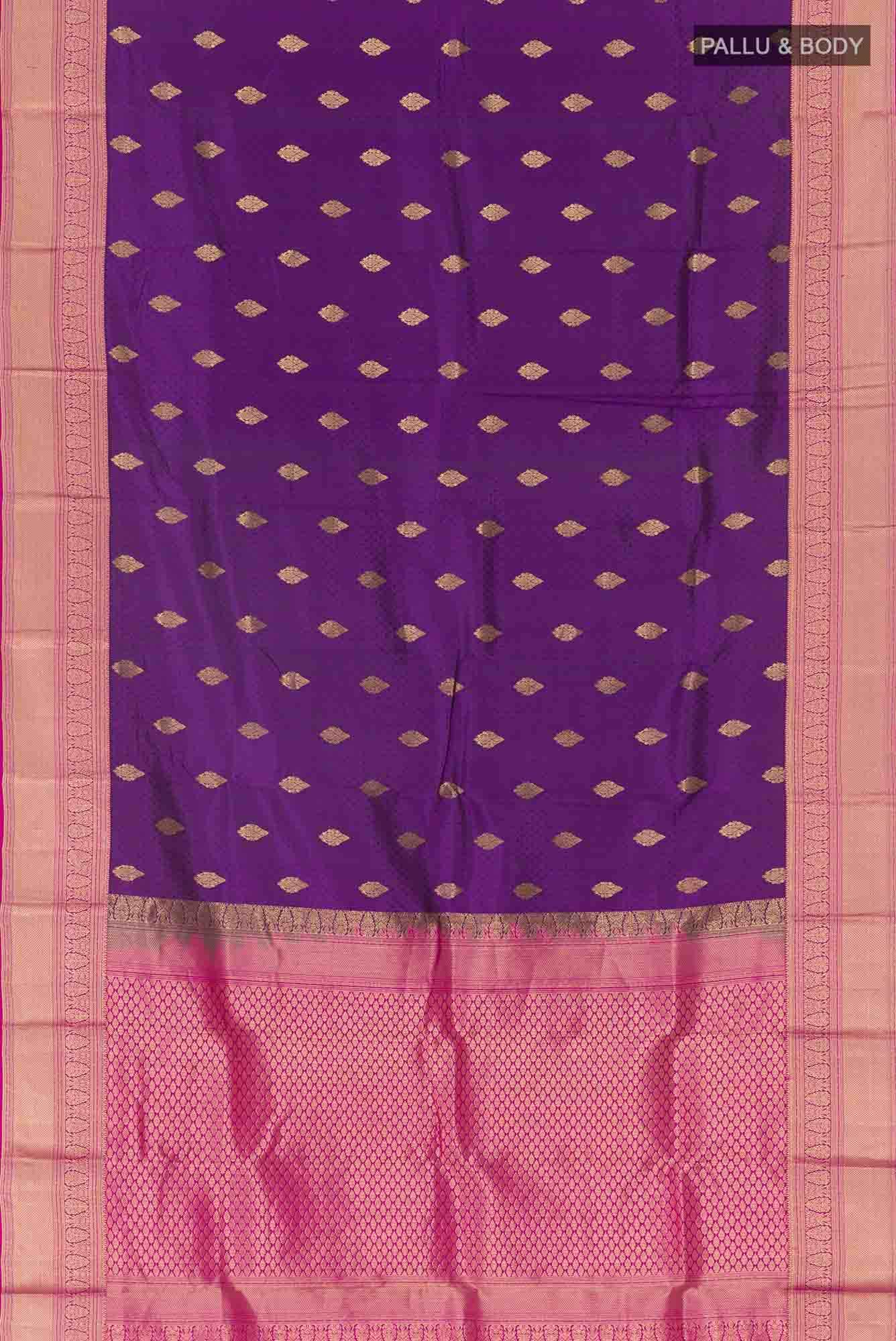 Purple Kanchipuram Silk Saree