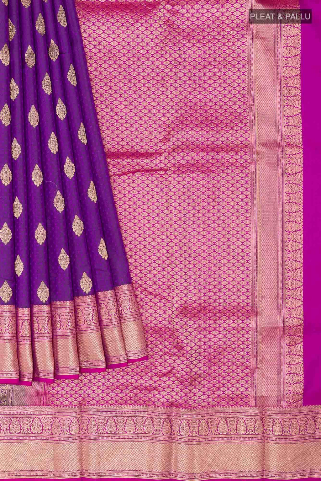 Purple Kanchipuram Silk Saree