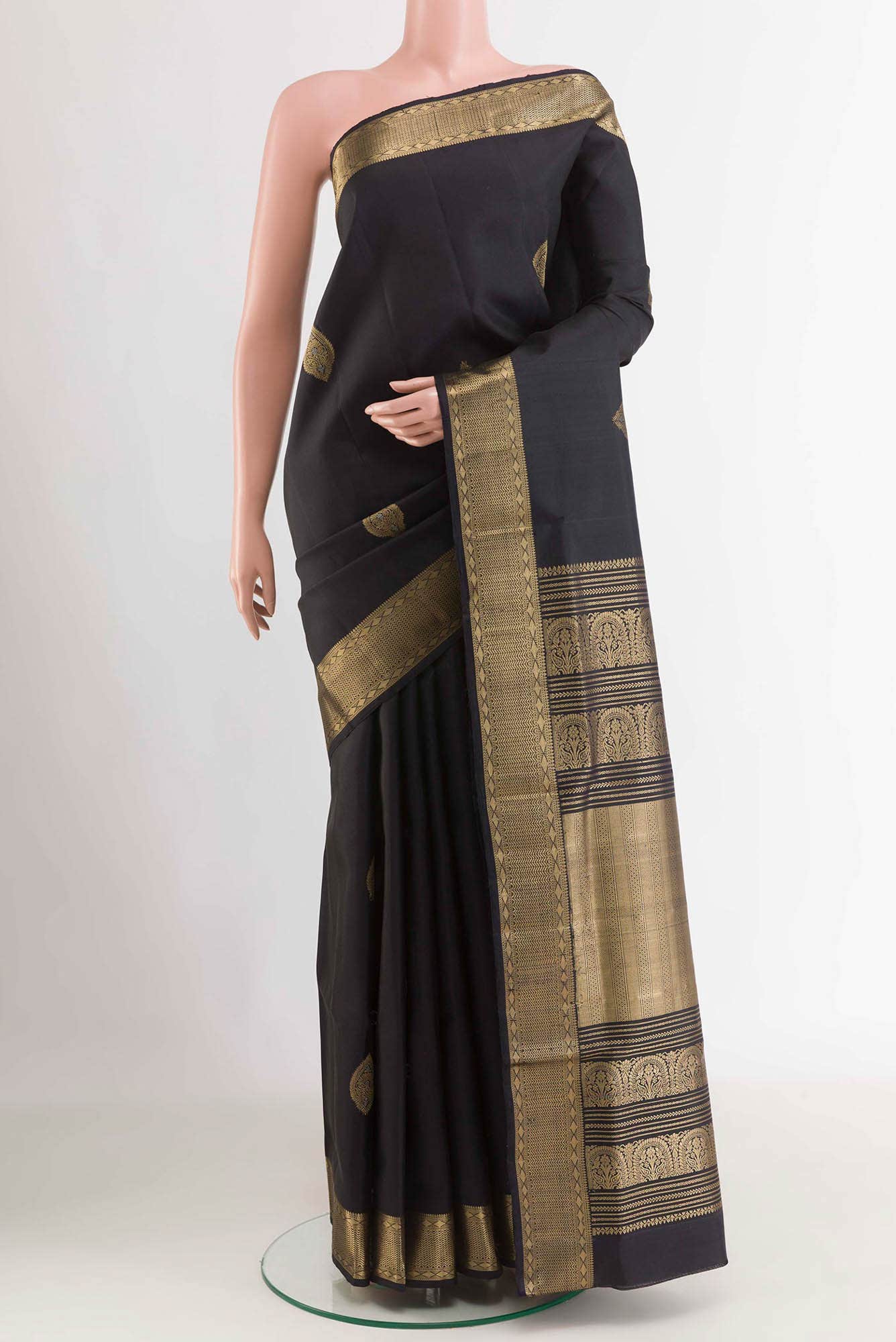 Black Soft Silk Saree